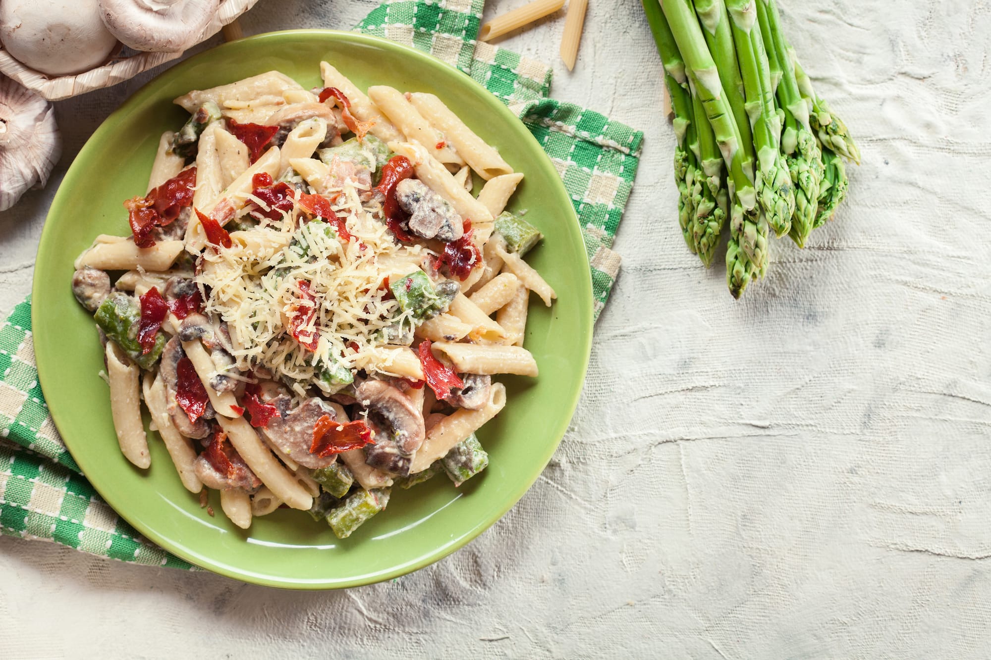 Roast Peppers and Parma Ham Penne