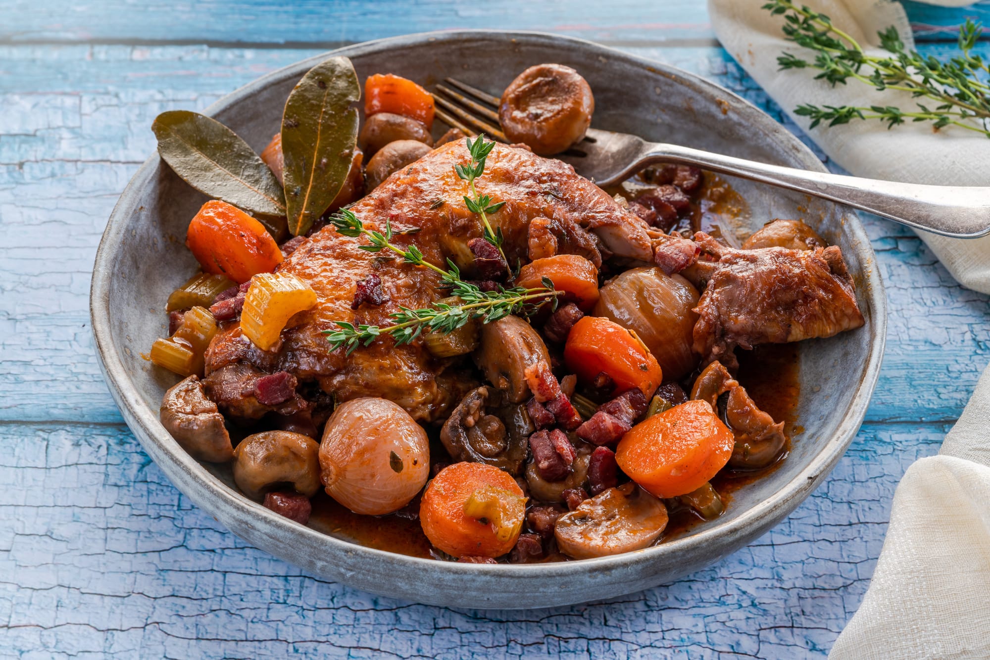 Chicken, Bacon and Mushroom Casserole
