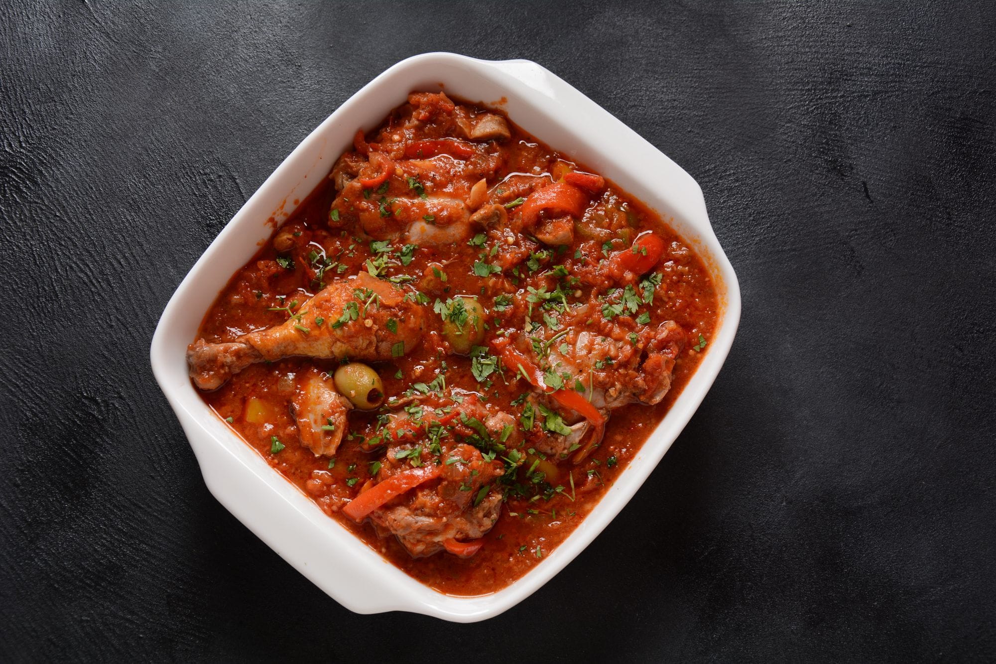 Smoky Chicken and Olive Casserole