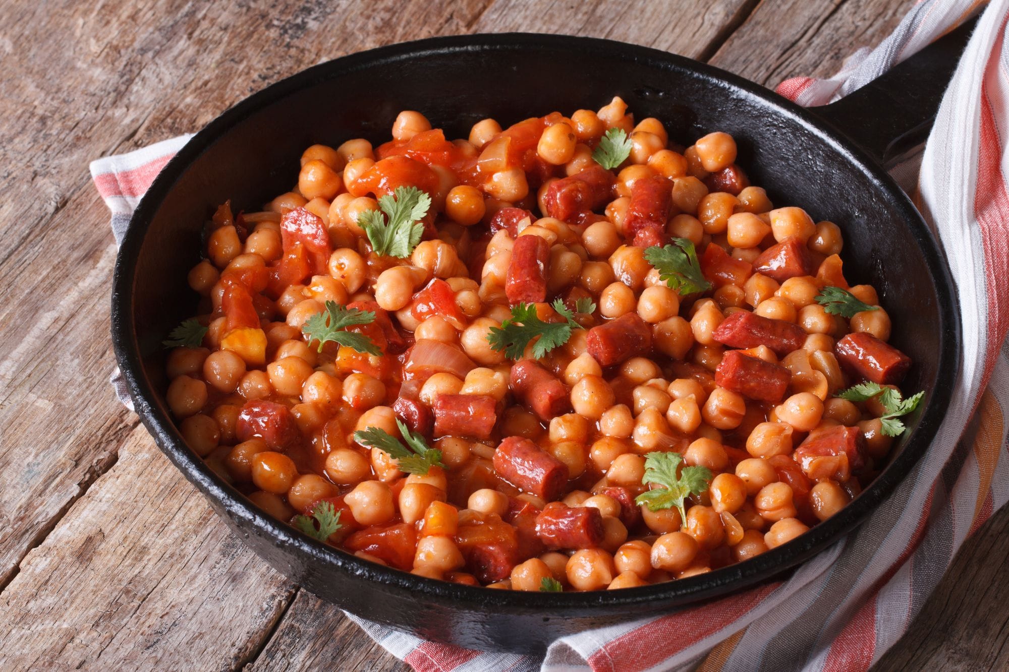 Quick Chorizo and Chickpea Stew