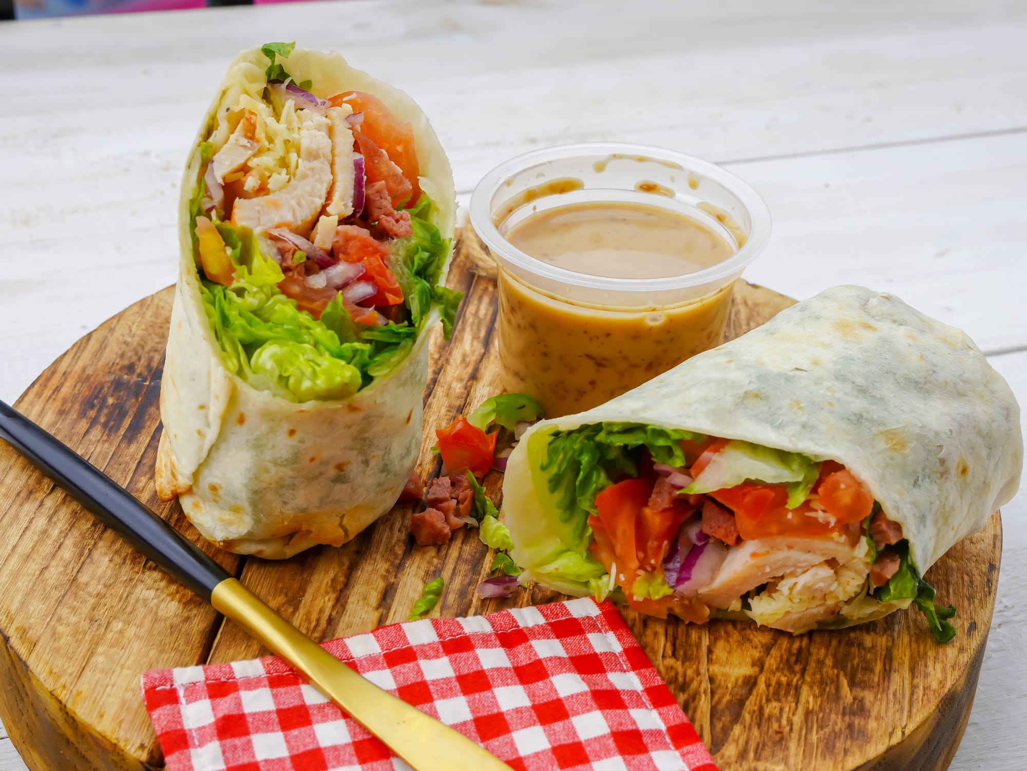 Ras el Hanout Chicken Wraps