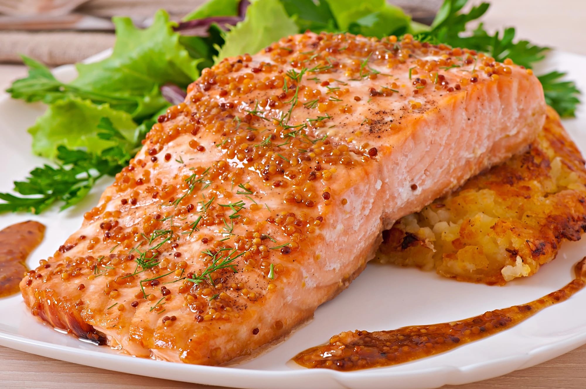 Cajun Salmon with Red Pepper Sauce