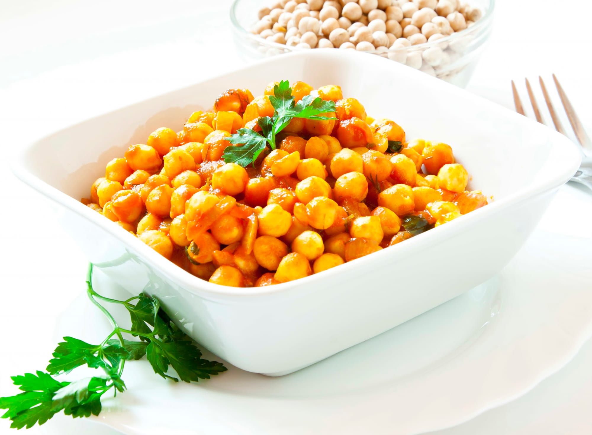 Easy Vegan Curried Chickpeas