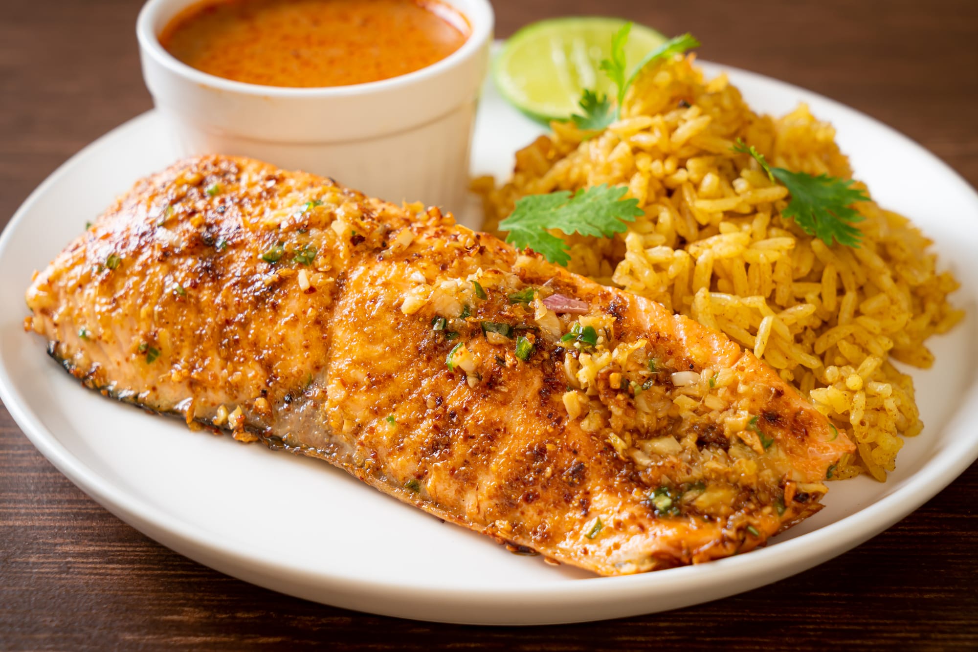 Tandoori Salmon Steaks