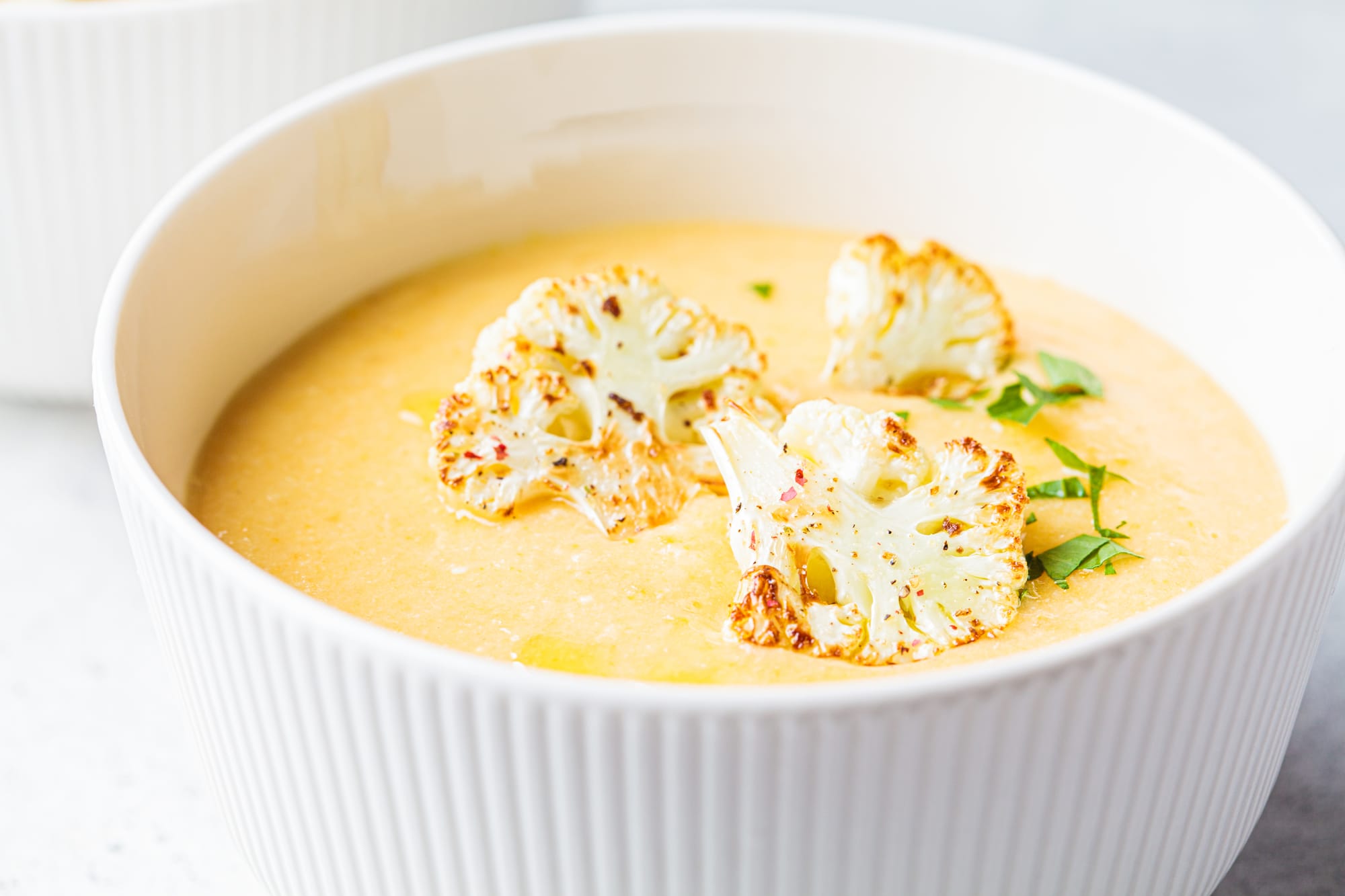 Roast Cauliflower and Cumin Soup