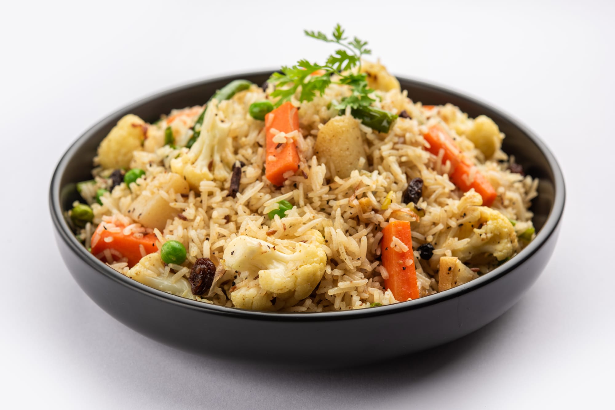 Cauliflower and Cashew Easy Biryani