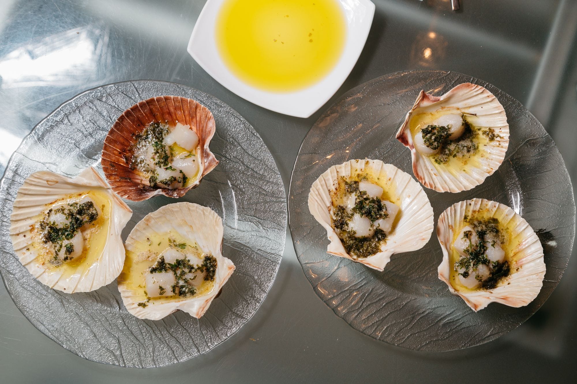 Spiced Scallops in the Shell