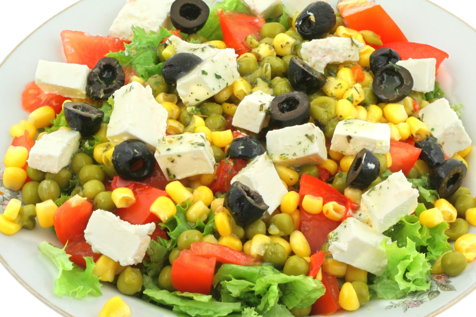 Feta, Lime and Sweetcorn Salad