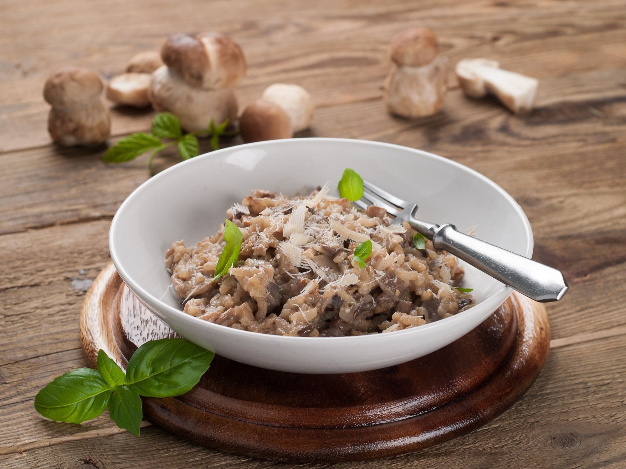 Barley and Mushroom Risotto