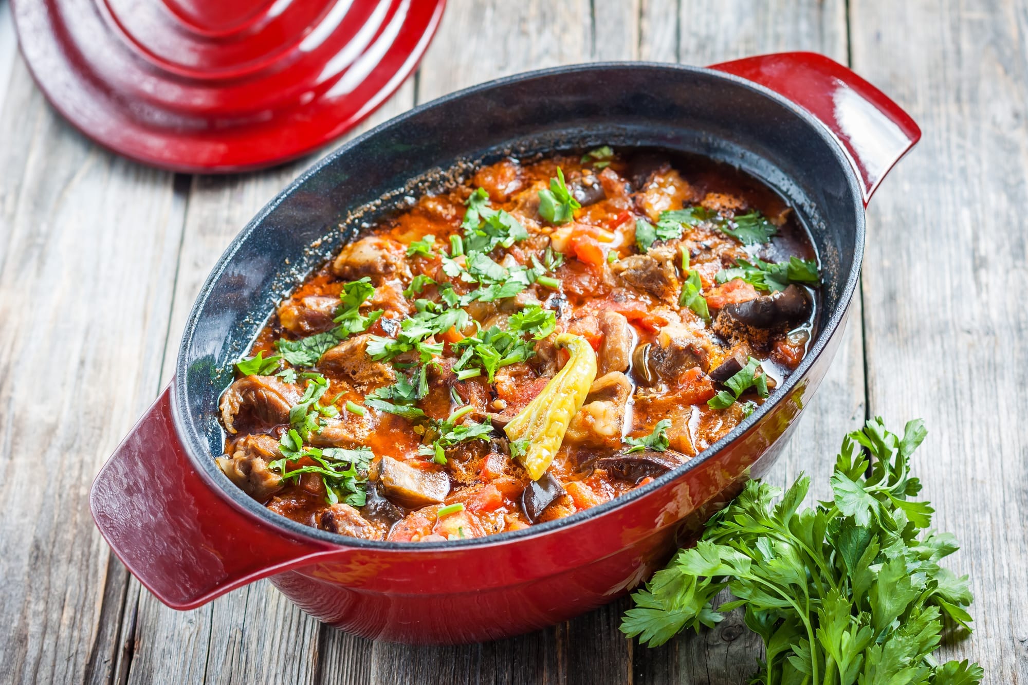 Lamb Shoulder and Aubergine Casserole