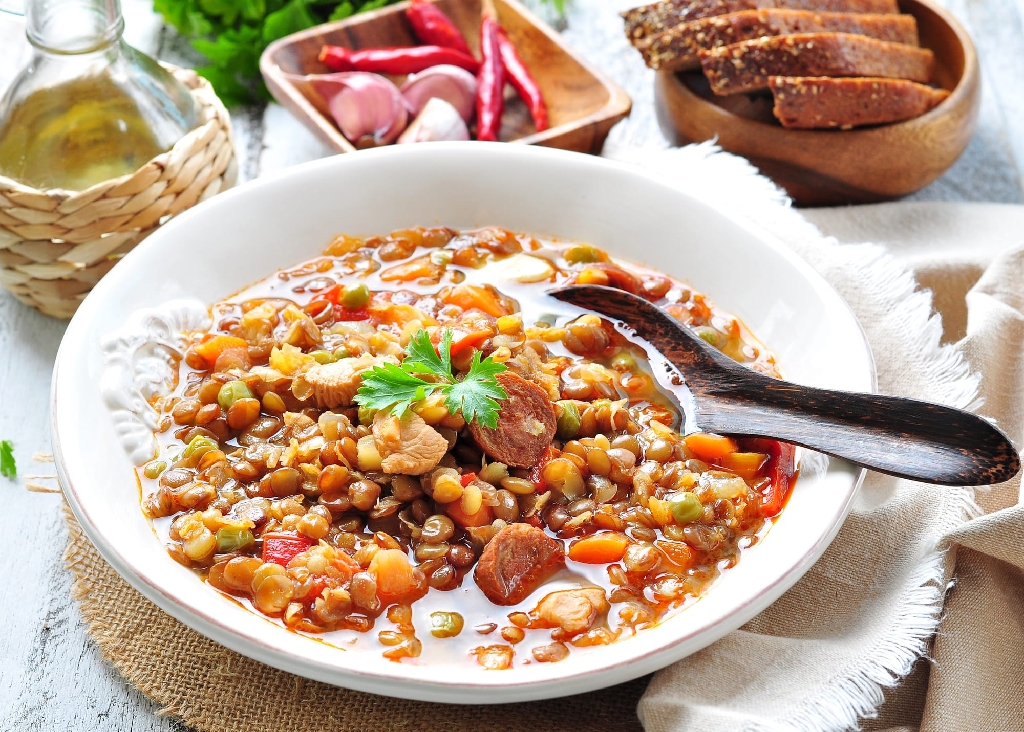 Bacon and Lentil Soup