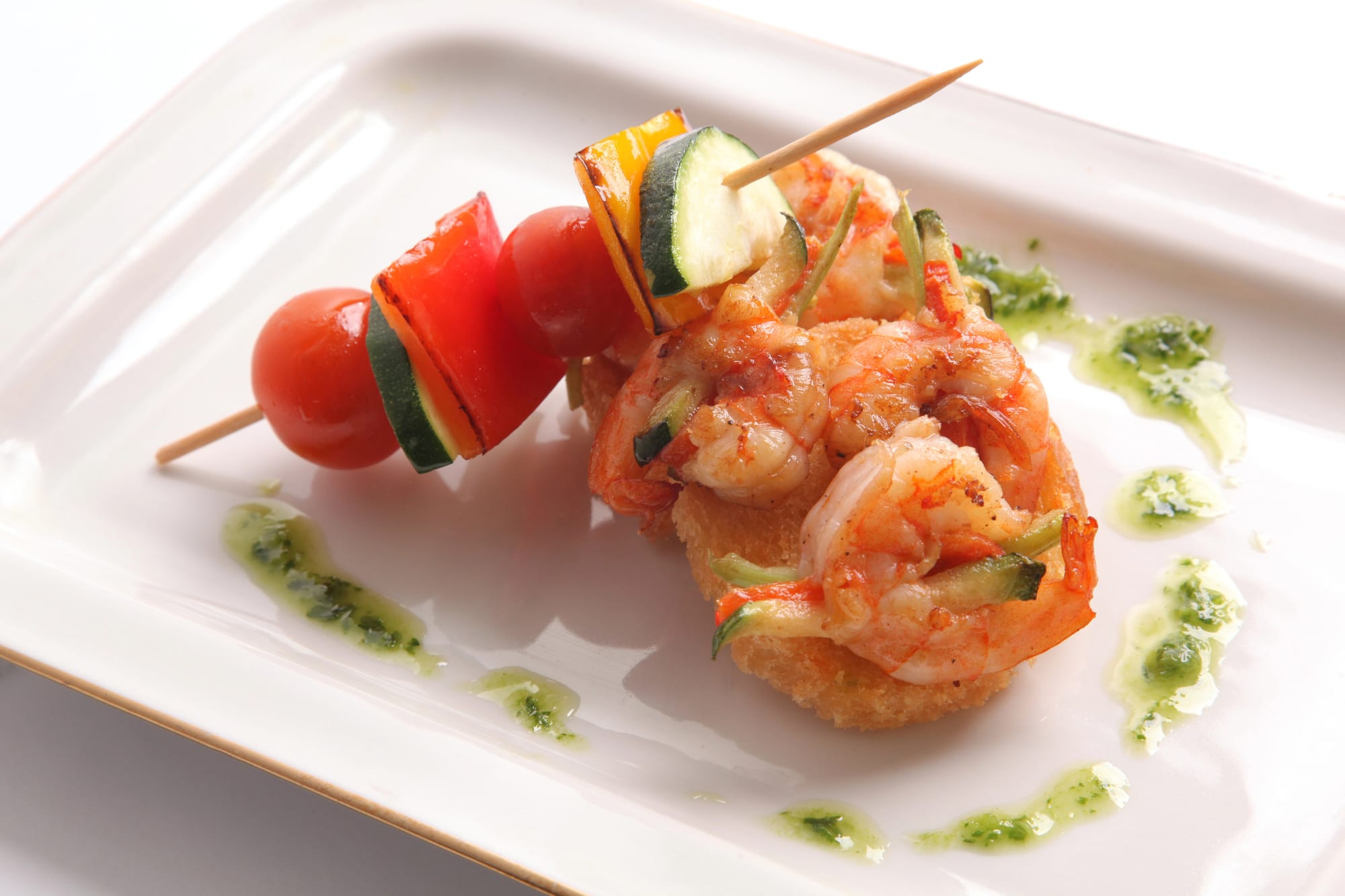 Thai Prawn and Watermelon Skewers