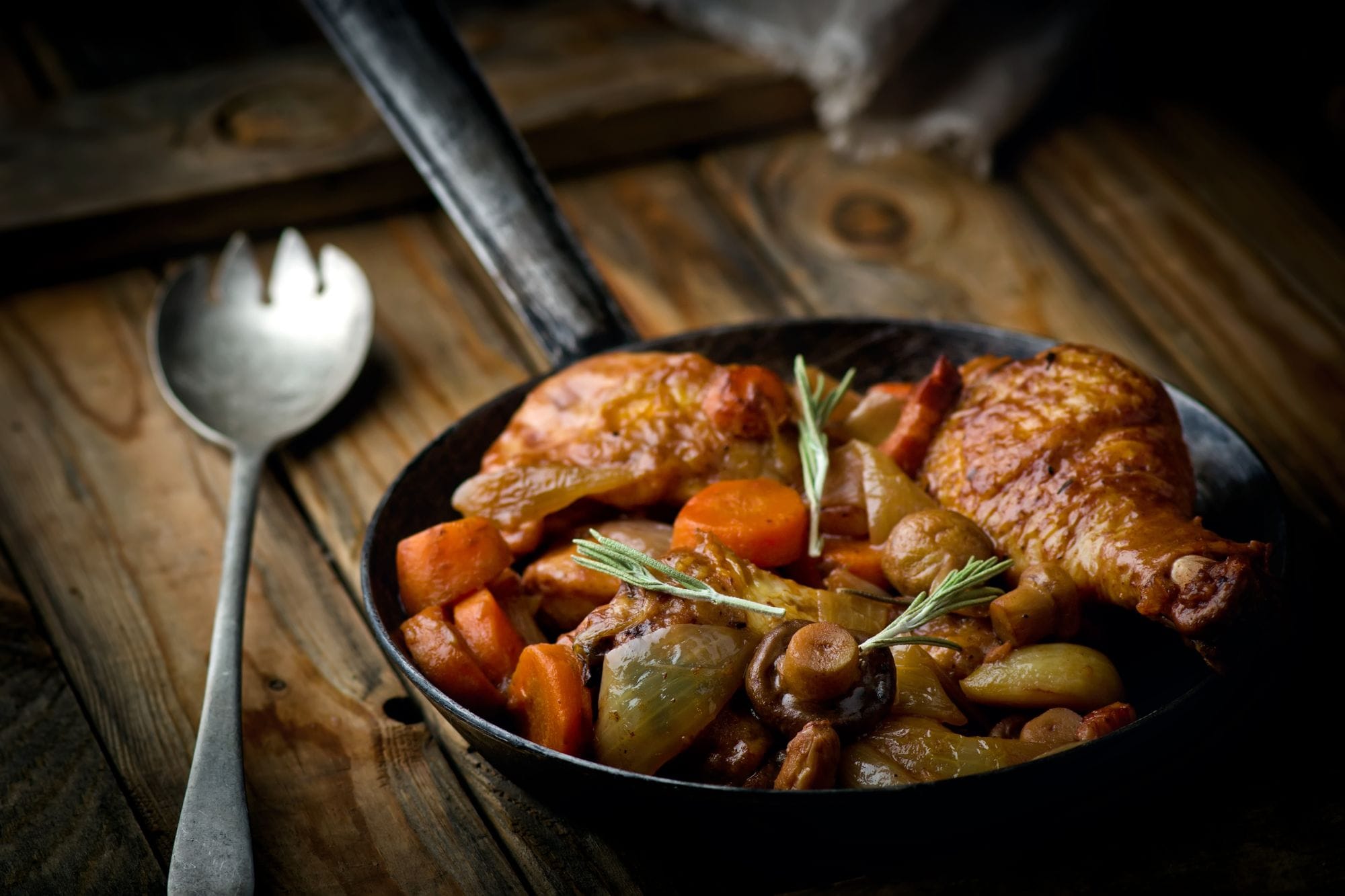 Spring Vegetable Coq au Vin