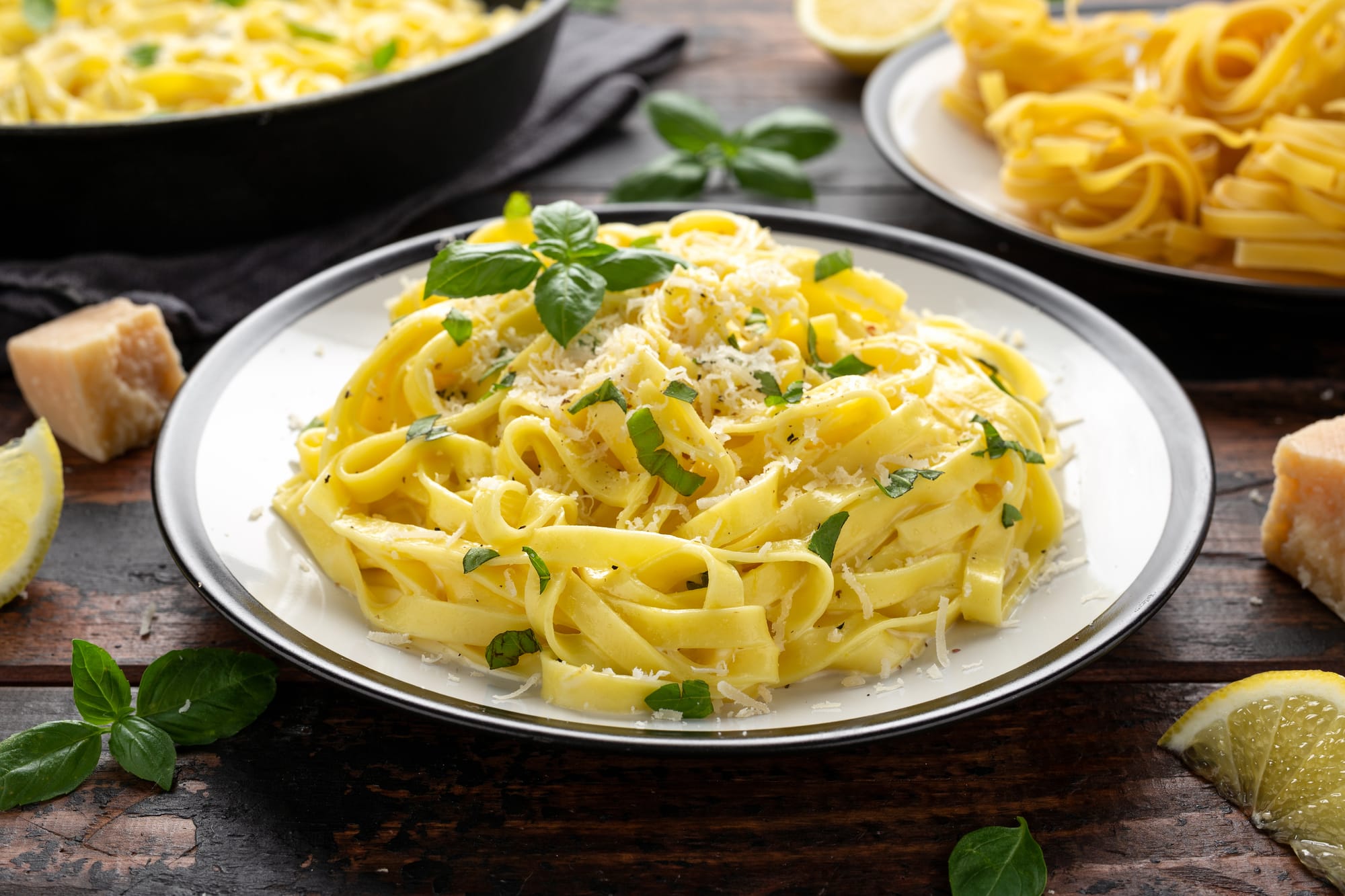 Basil, Lemon and Chicken Tagliatelle