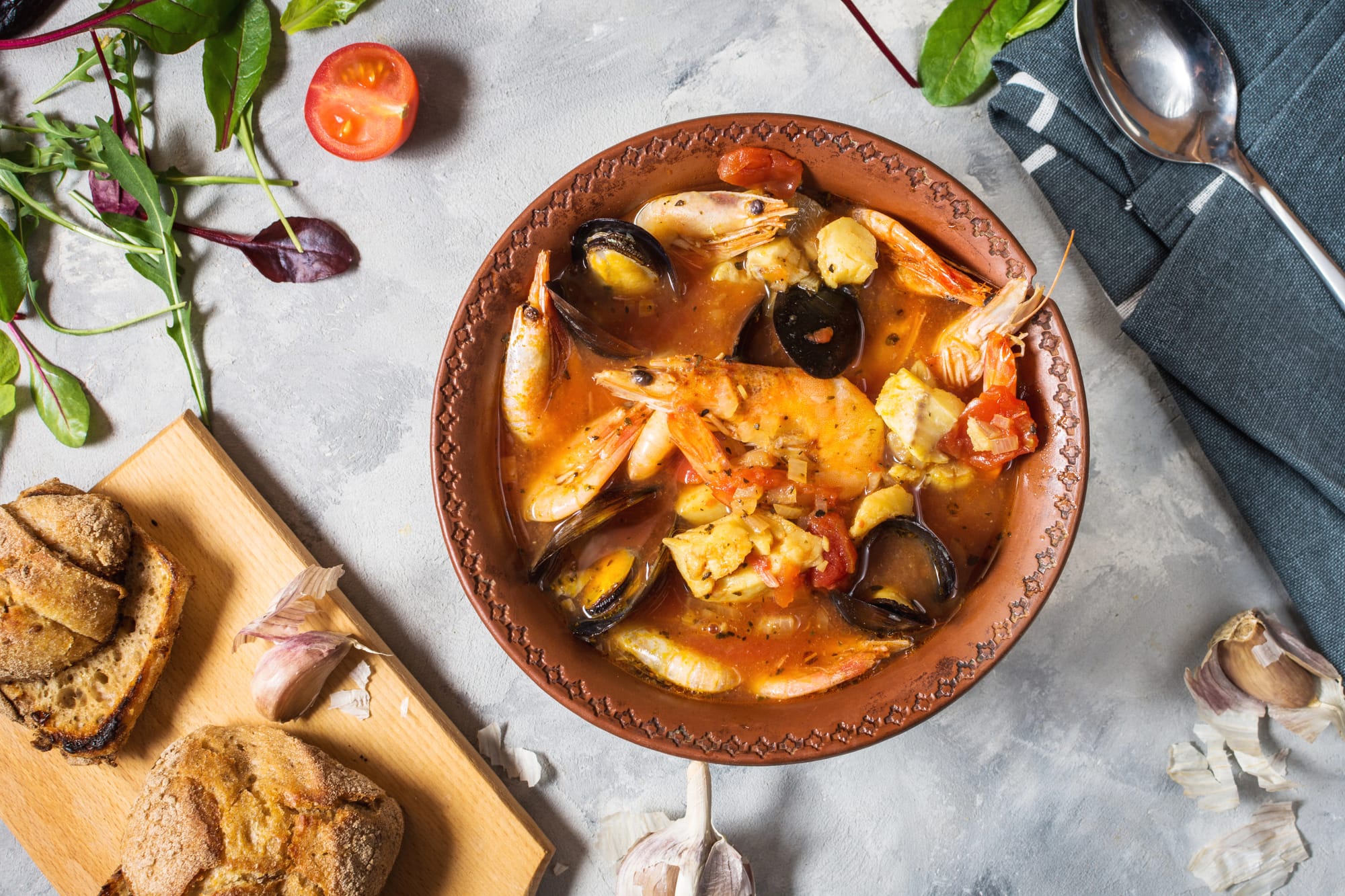 Seafood and Hake Cataplana