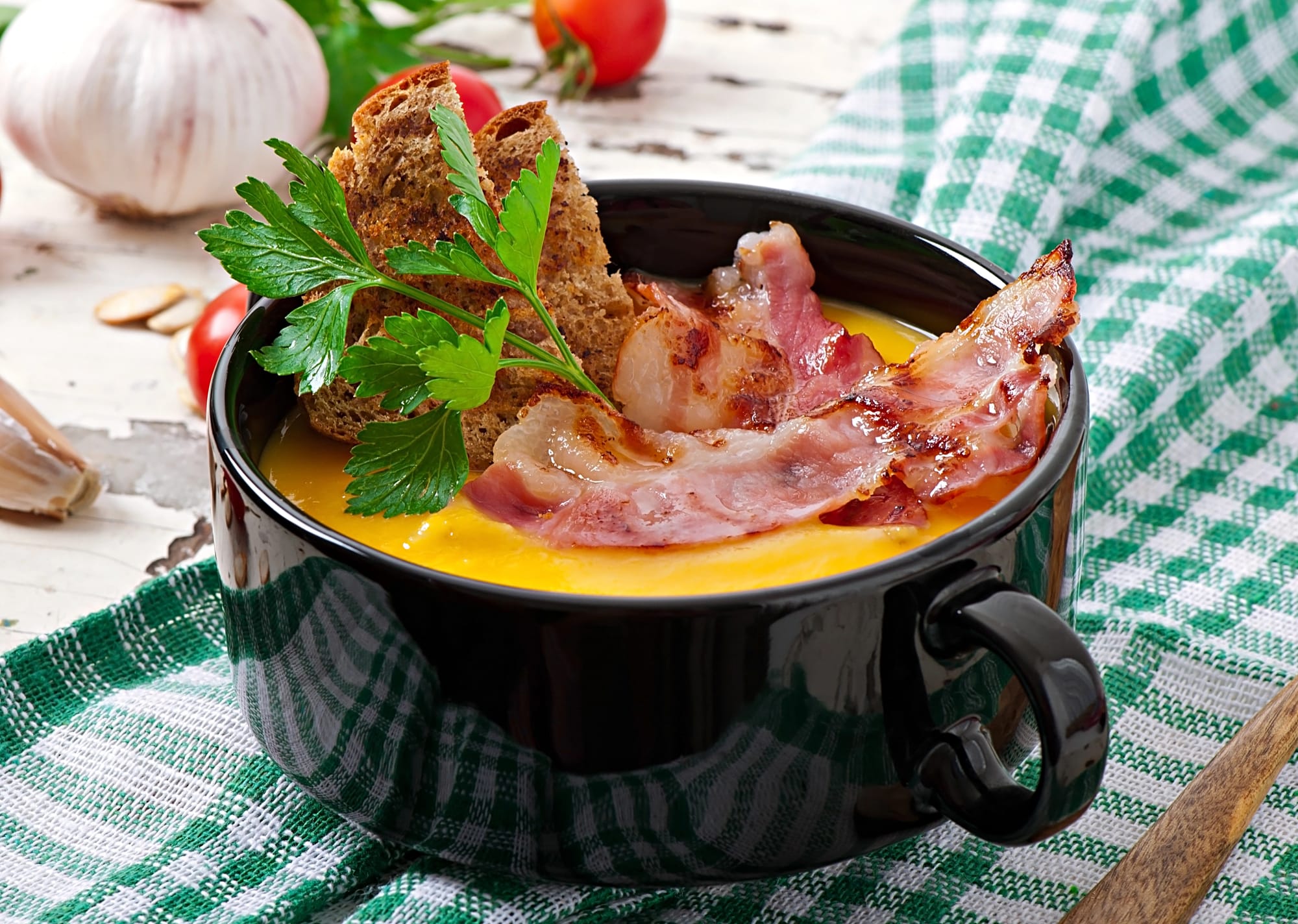 Bacon and Pumpkin Soup