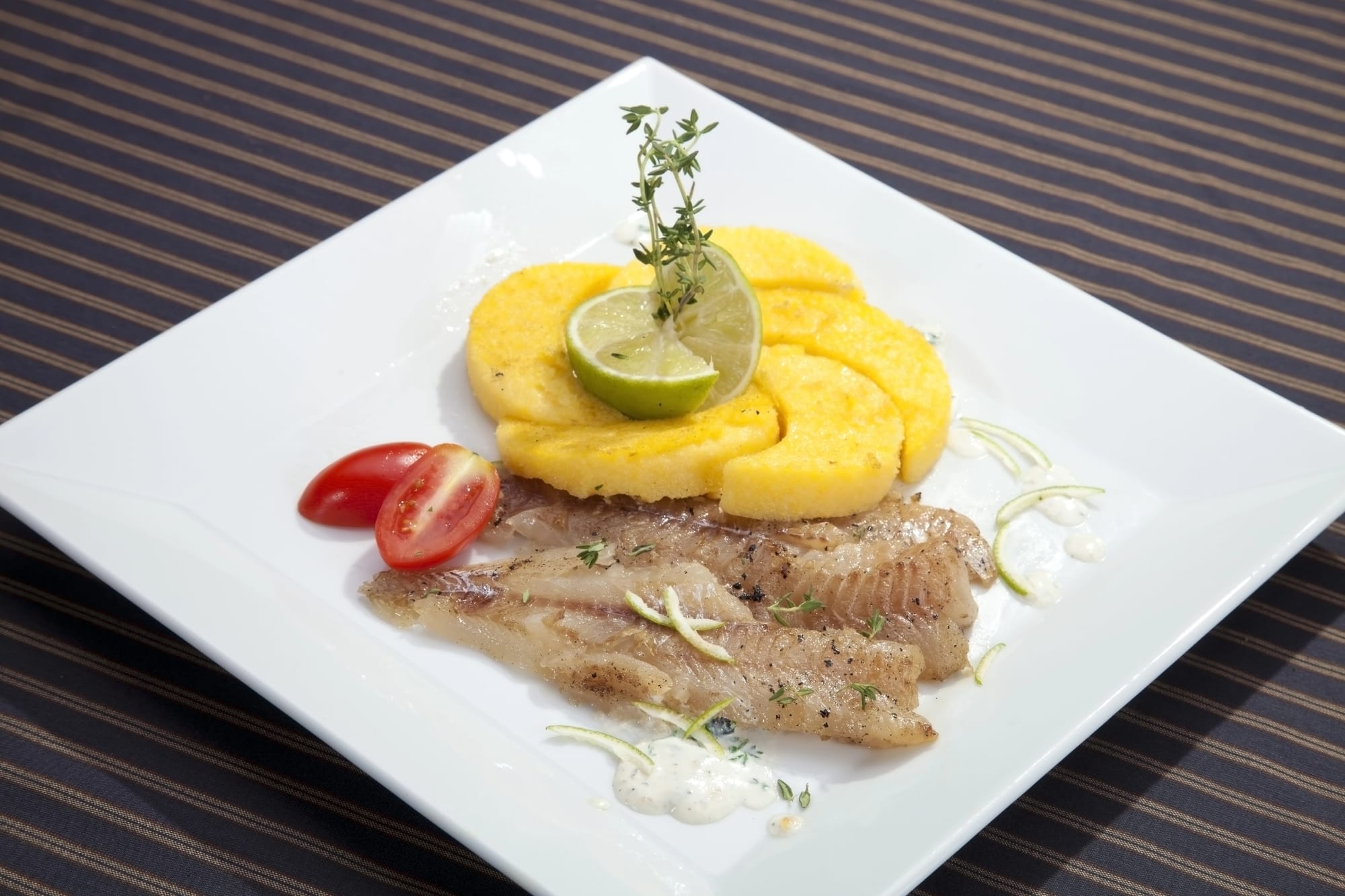 White Fish with Zesty Polenta Crust