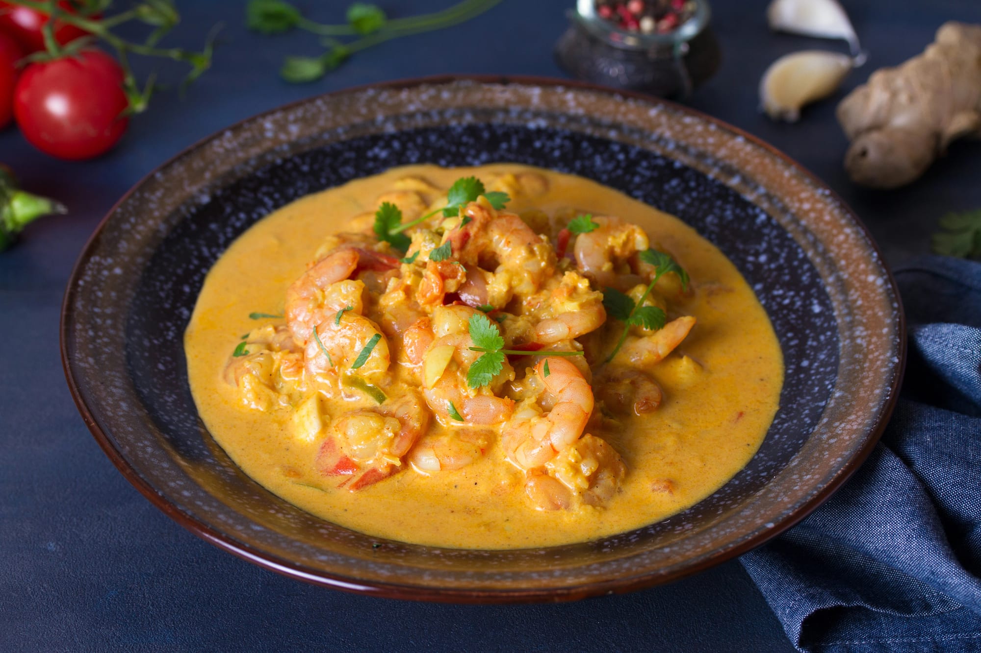 Smoked Fish and Prawn Curry