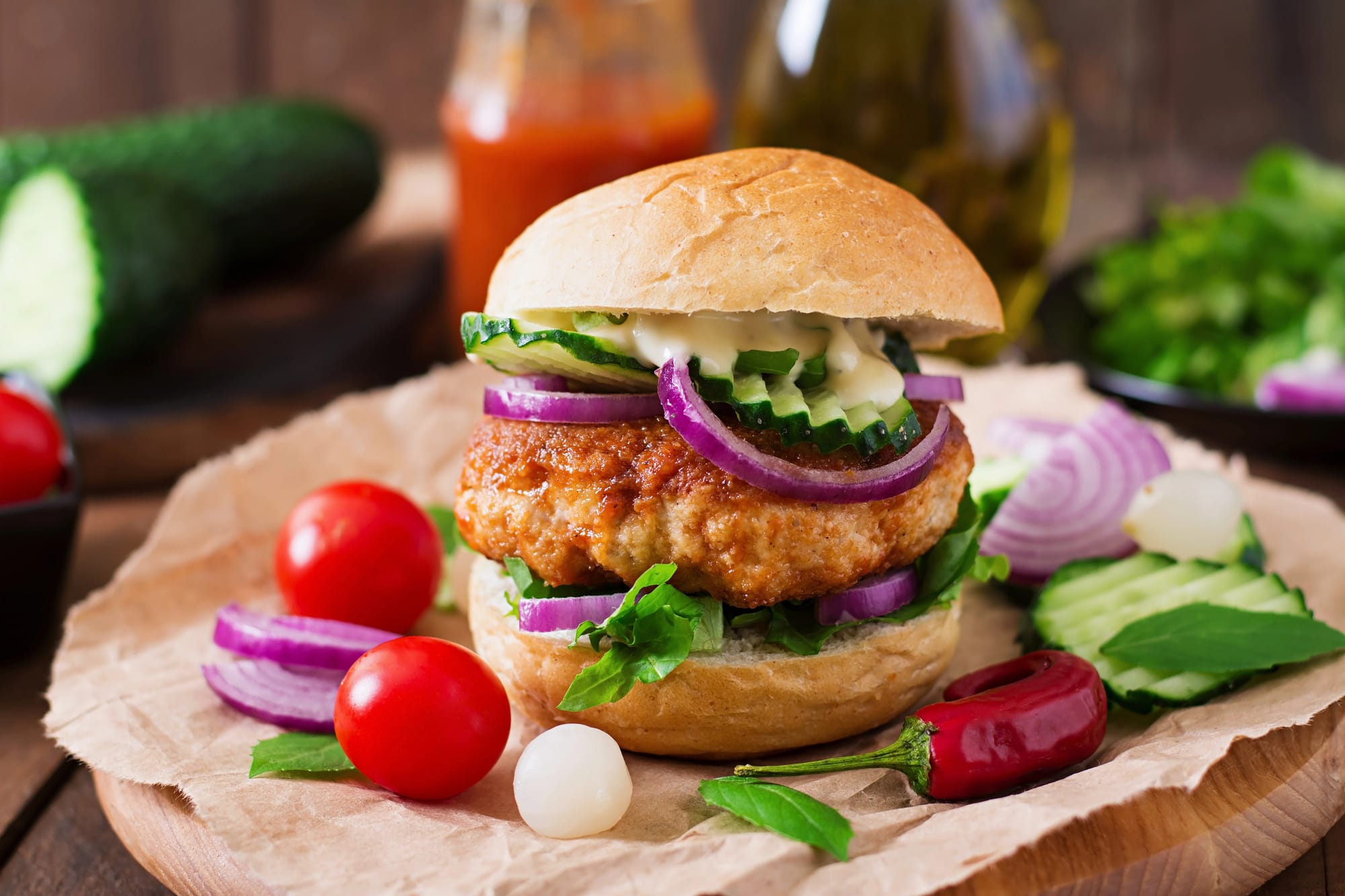 Japanese Chicken Burgers