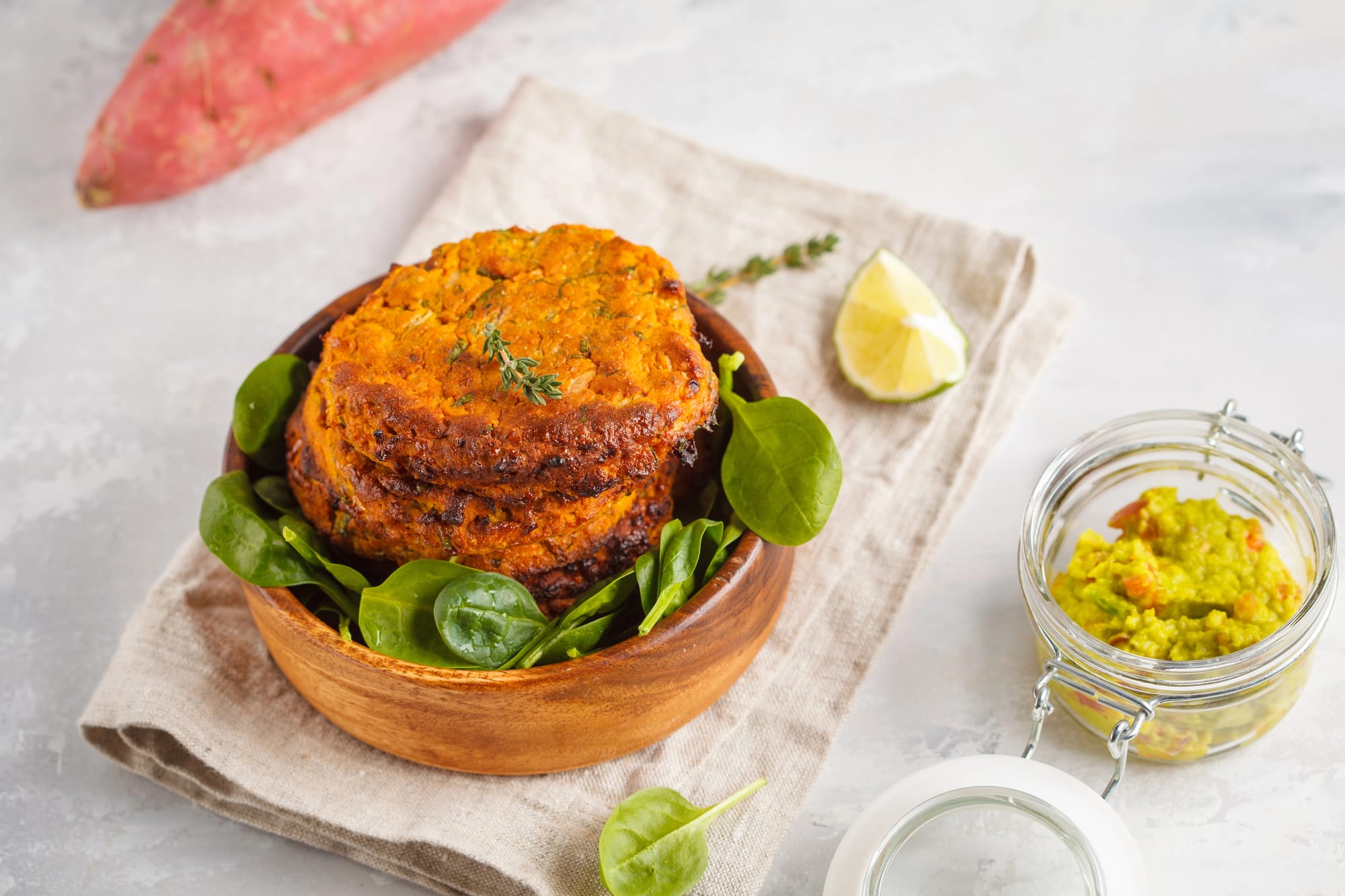 Mexican-Inspired Sweet Potato Burgers