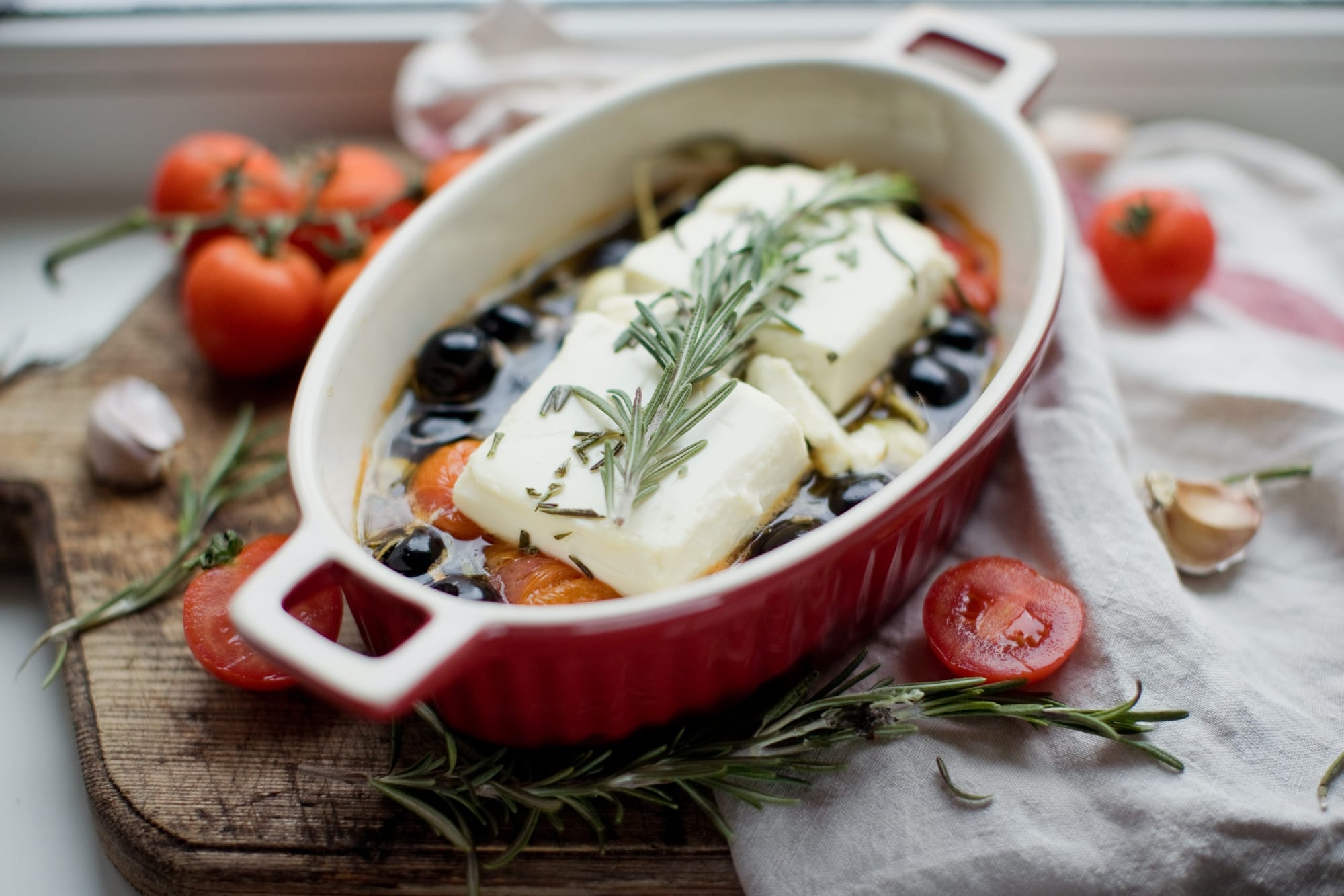 Baked Feta with Hot Honey and Tomatoes