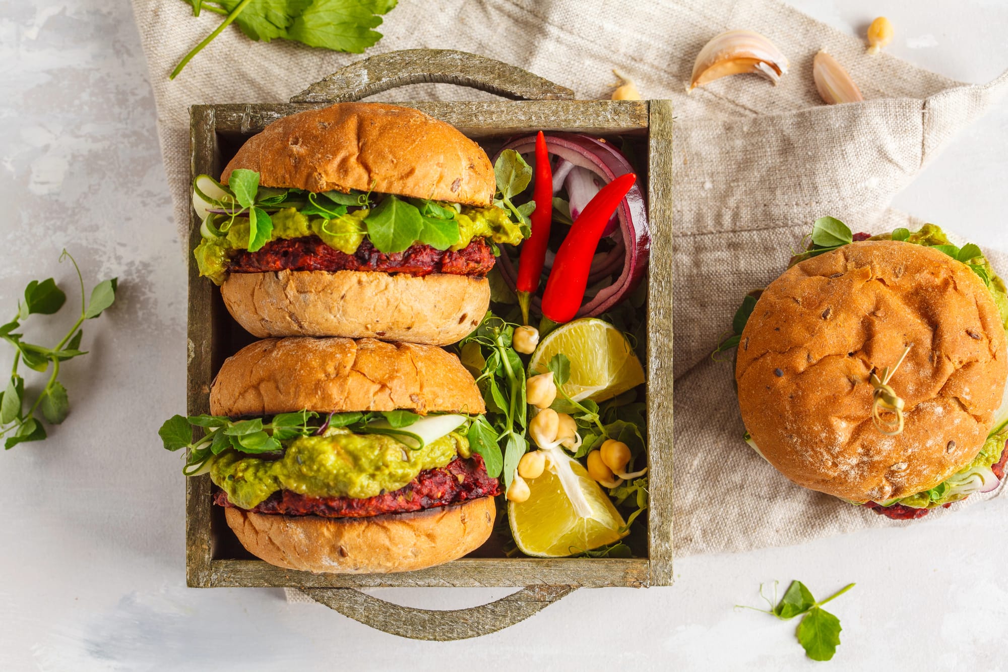 Curried Chickpea Burgers