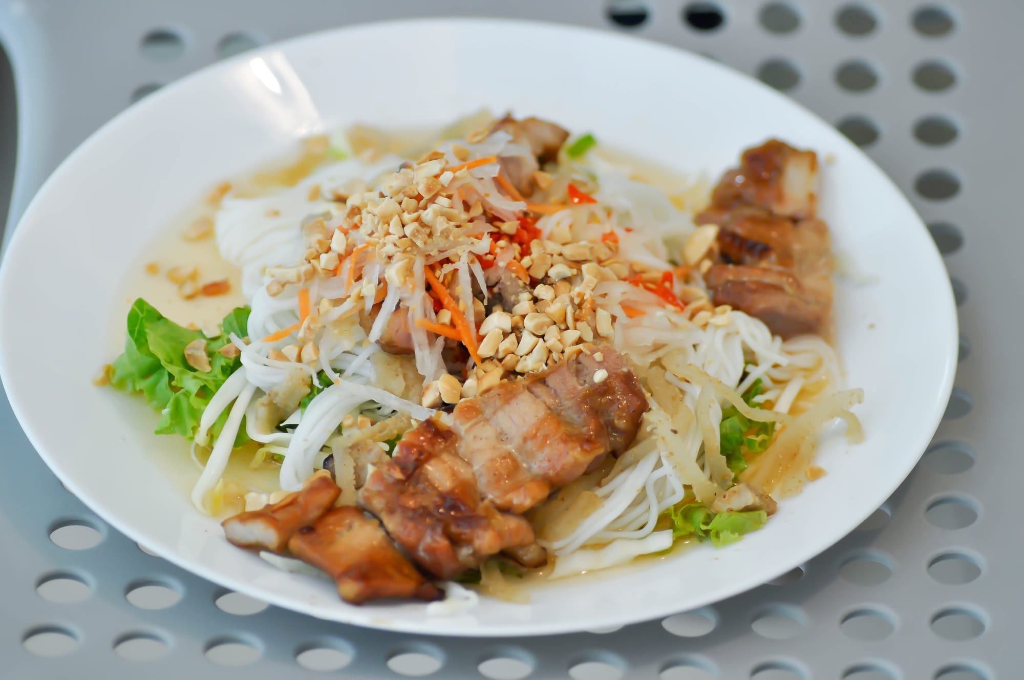 Grilled Pork and Rice Noodle Salad