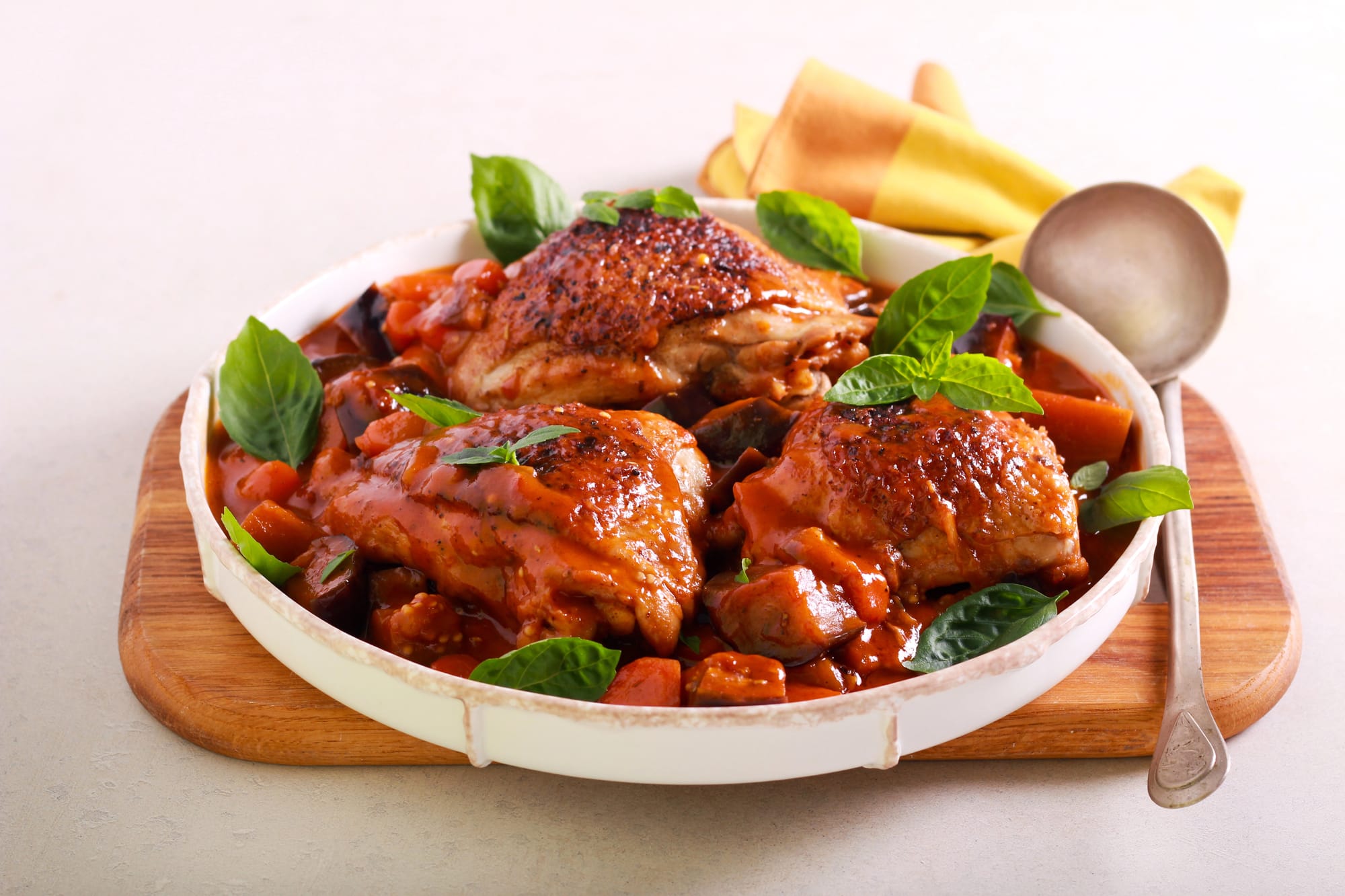 Cardamom and Saffron Chicken Thighs
