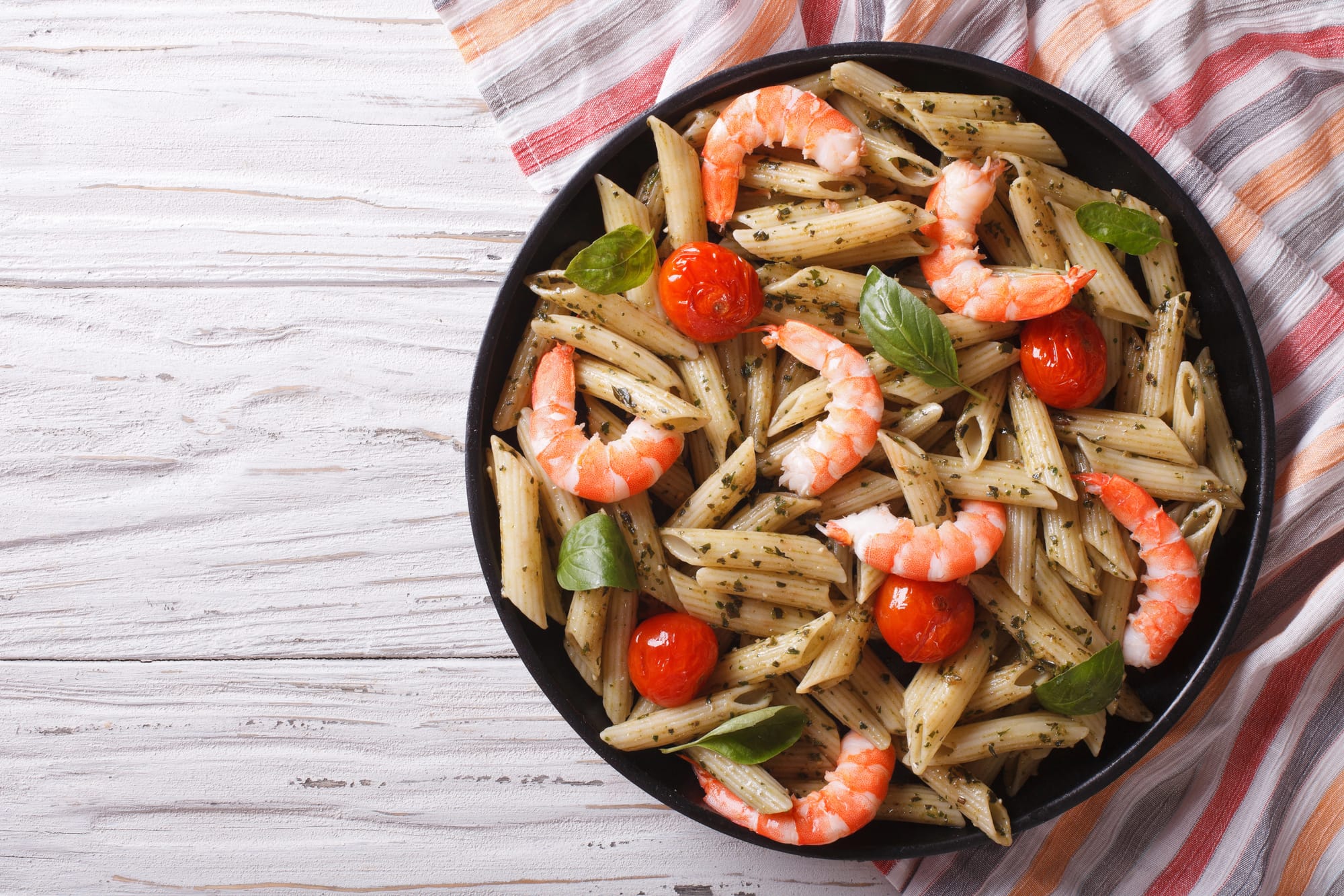 Prawn, Pesto and Penne Salad