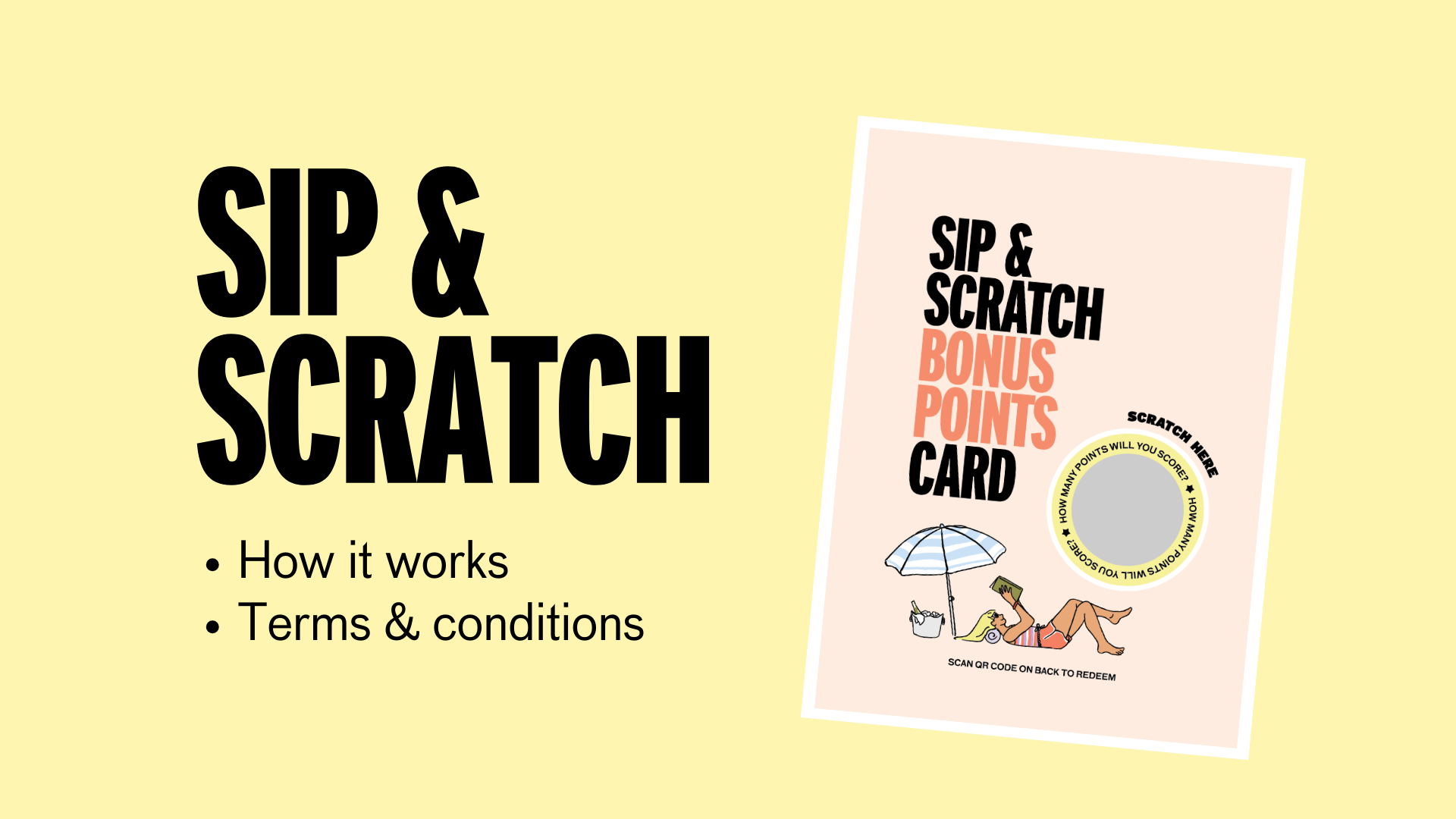 Sip & Scratch: Bonus Points Scratch Card (January 2026)