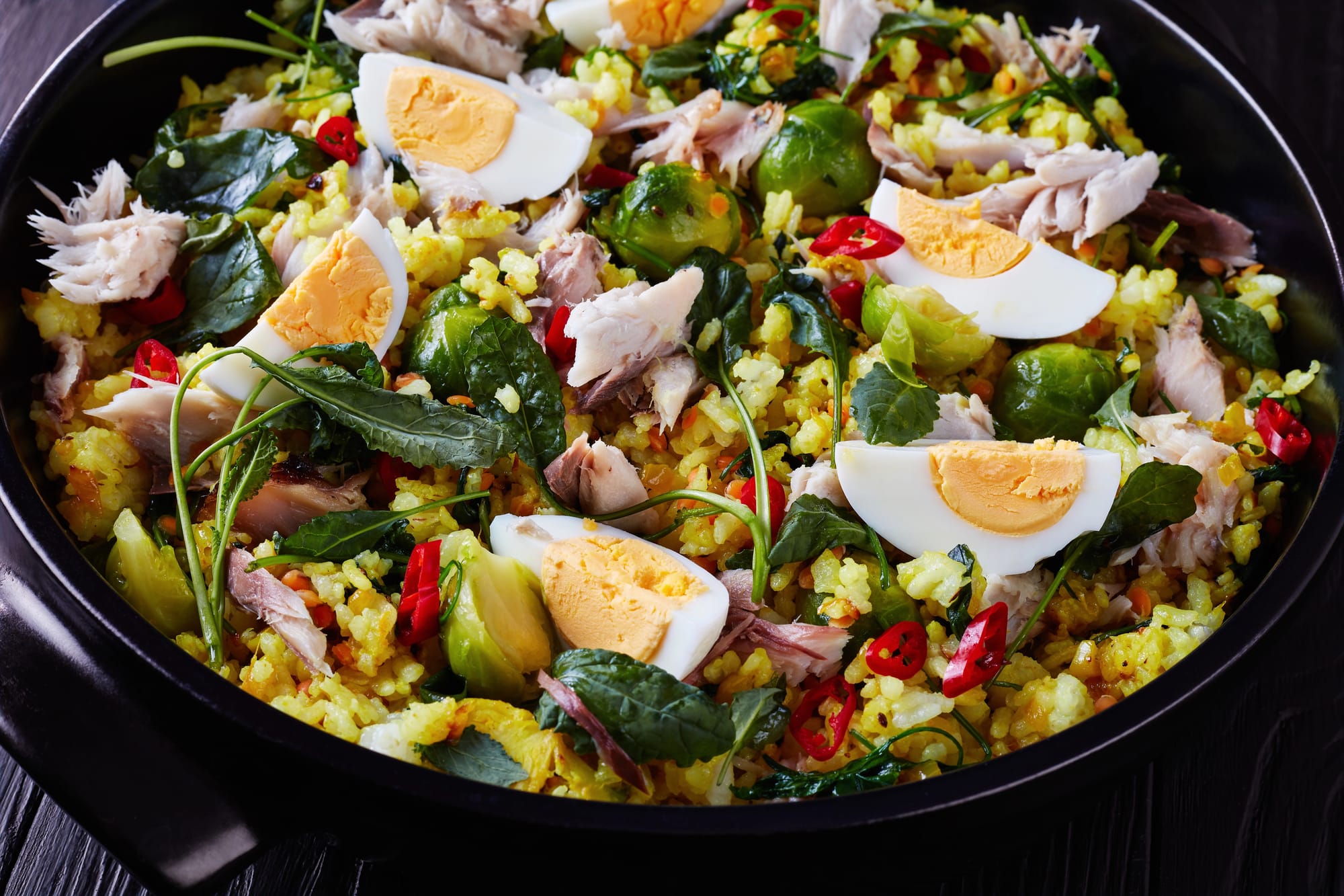 Kedgeree Fried Rice with Mackerel