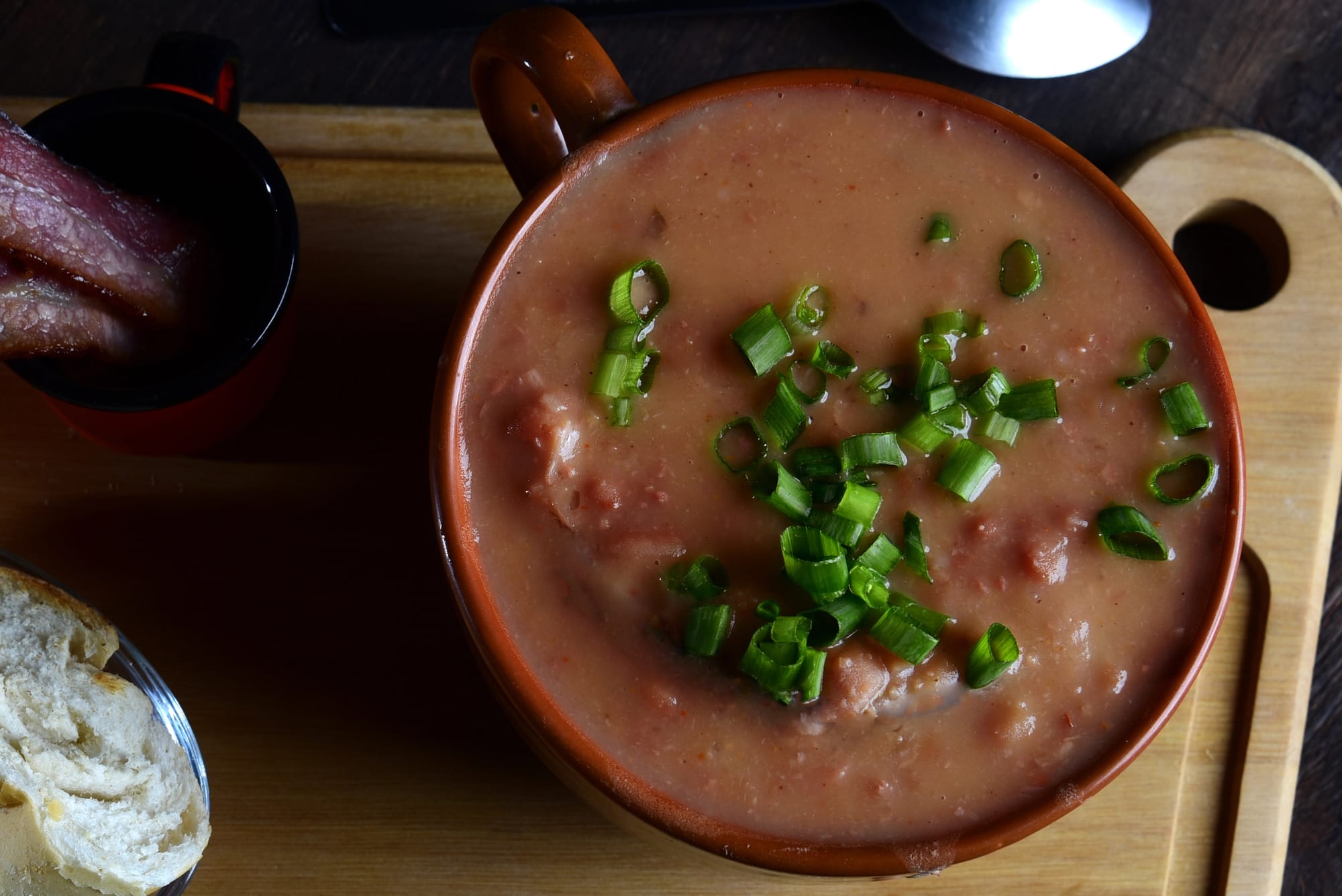 Black Beans with Bacon and Cabbage