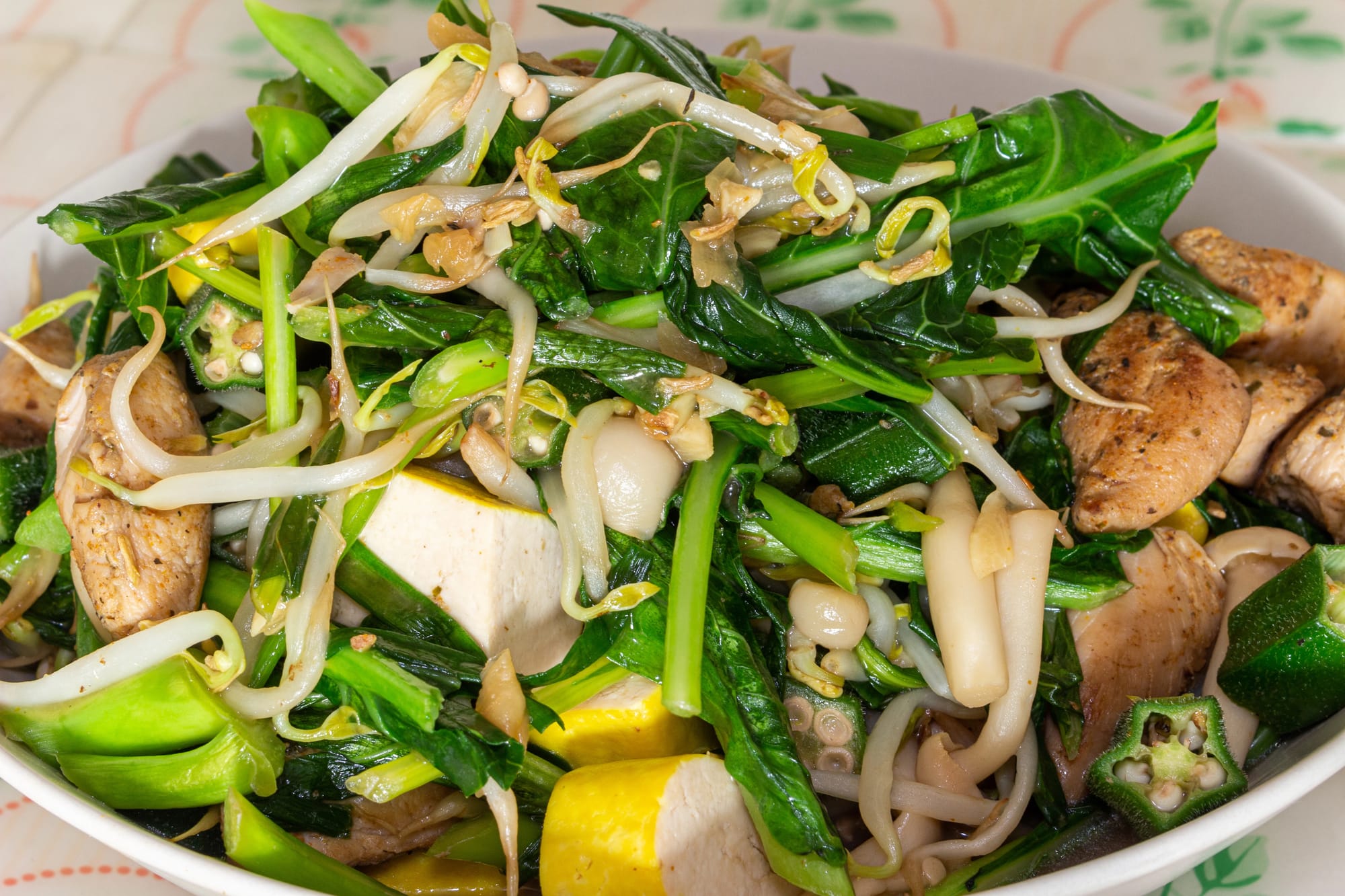 Chicken, Peanut and Spinach Stir-Fry