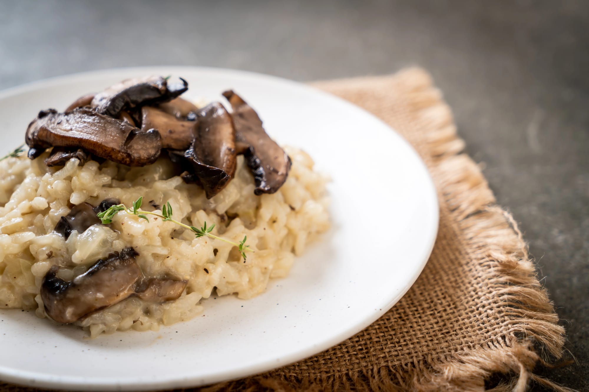 Creamy Mushroom and Gruyère Risotto
