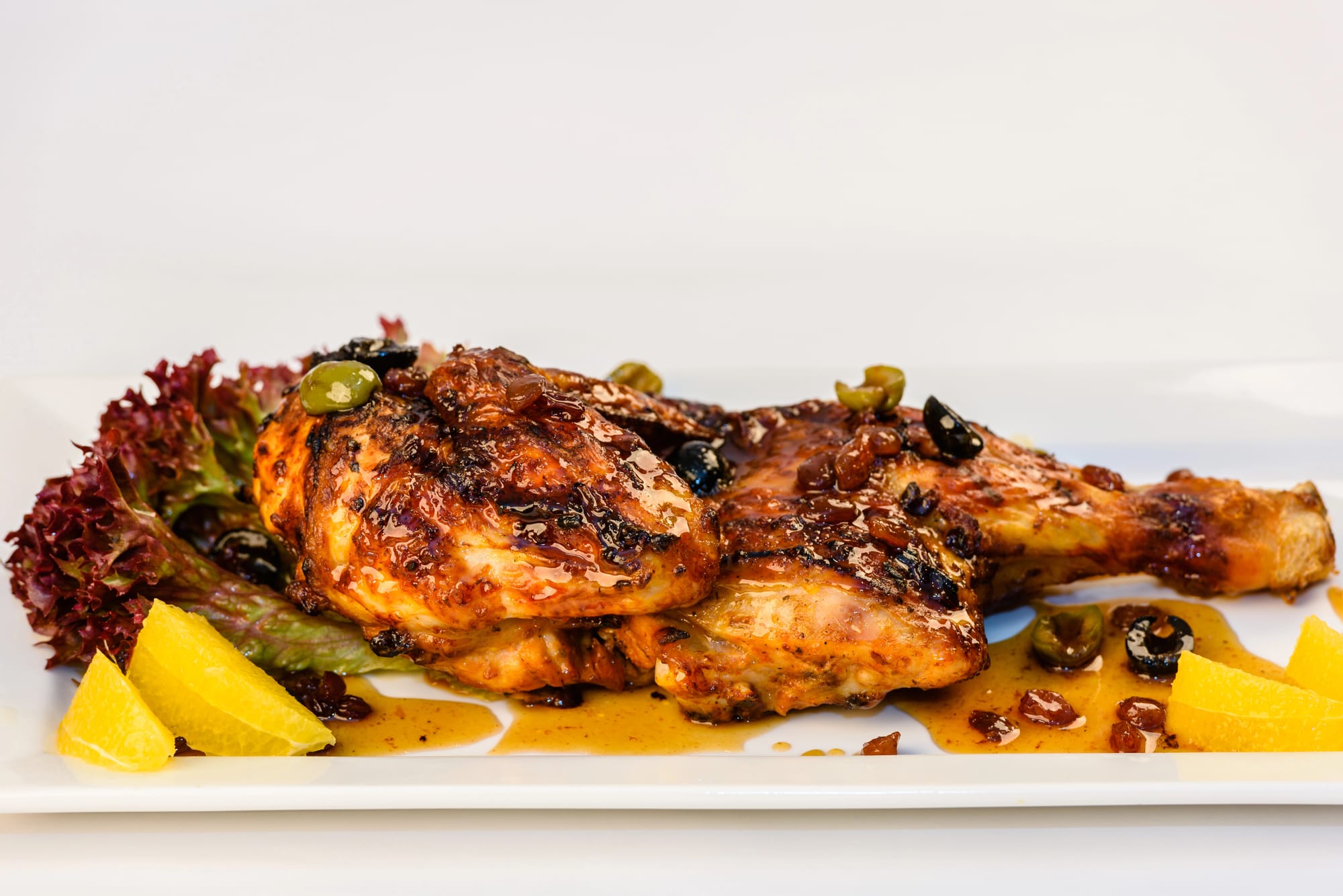 Jerk Chicken with Grilled Pineapple Slaw