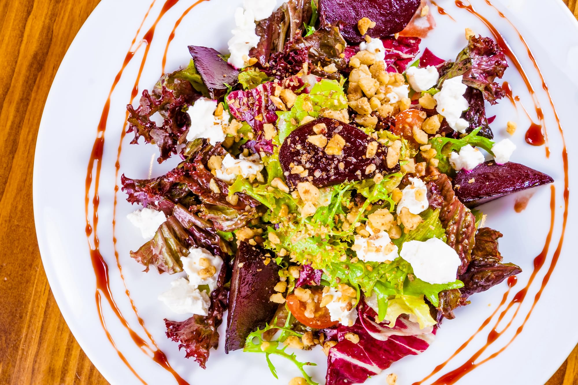Roasted Beetroot, Walnut and Rocket Salad