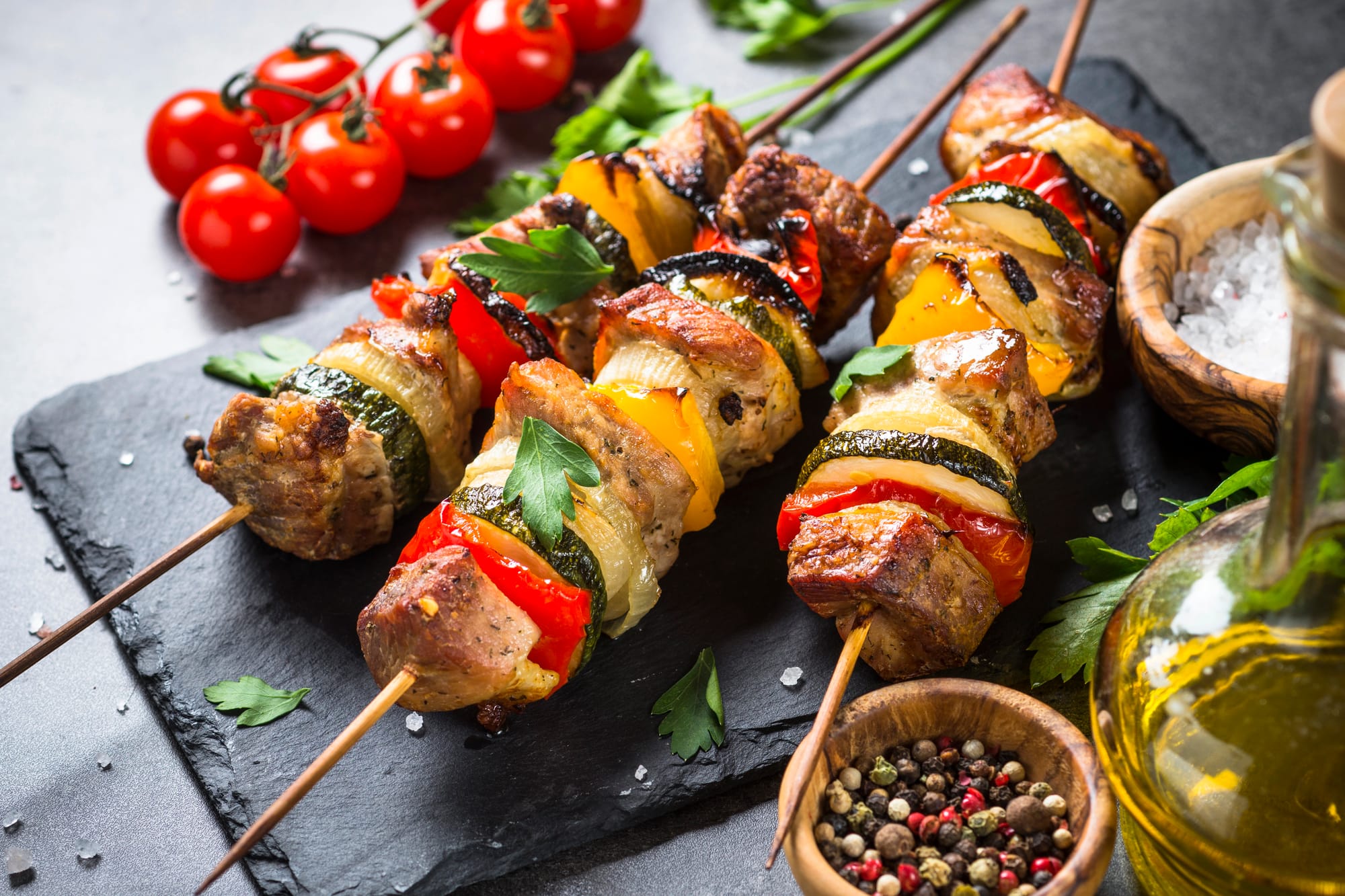 Honey and Spice Glazed Lamb Skewers