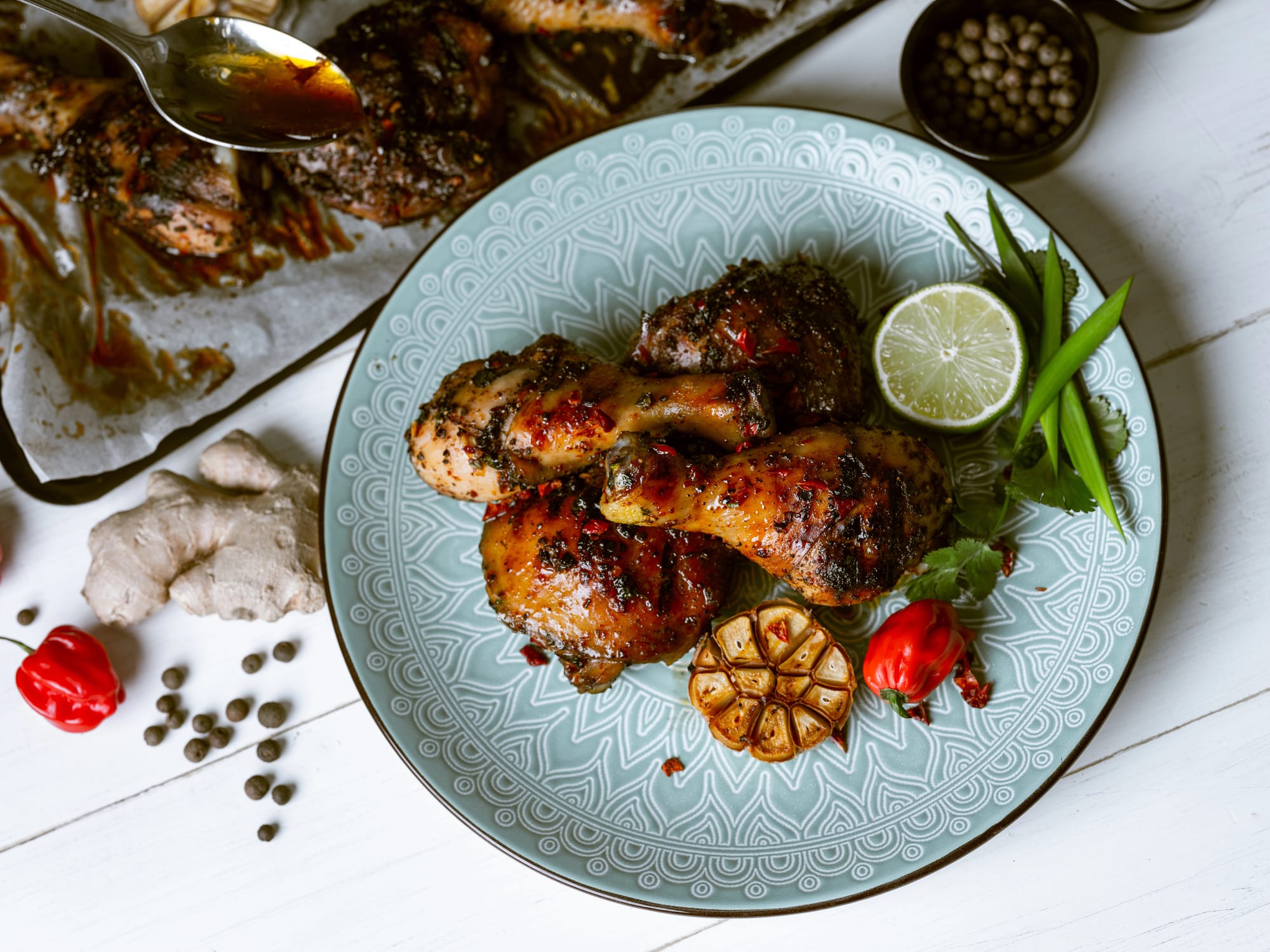 Chargrilled Chicken Thighs with Chimichurri