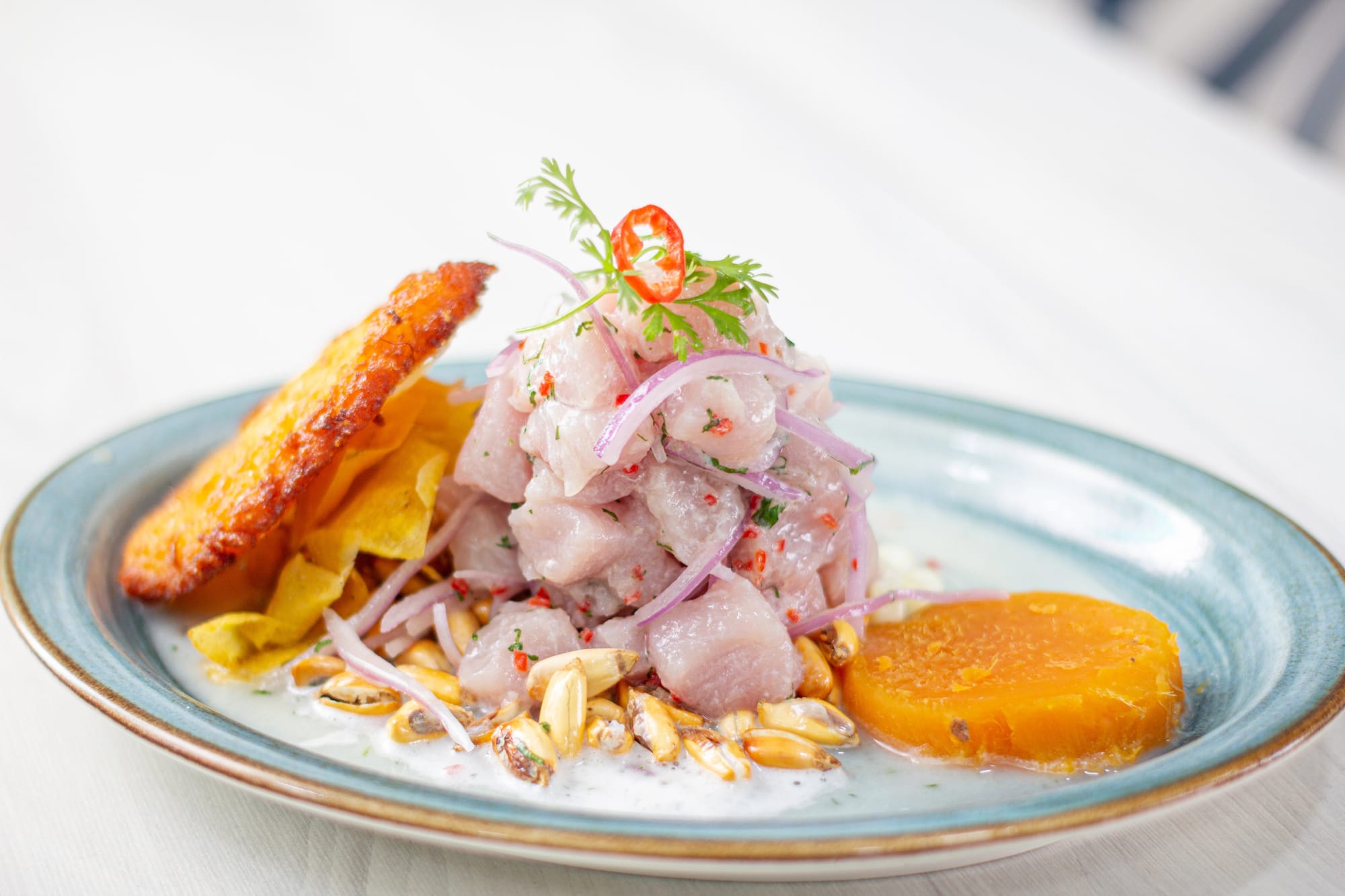 Kingfish Ceviche with Coconut Leche de Tigre