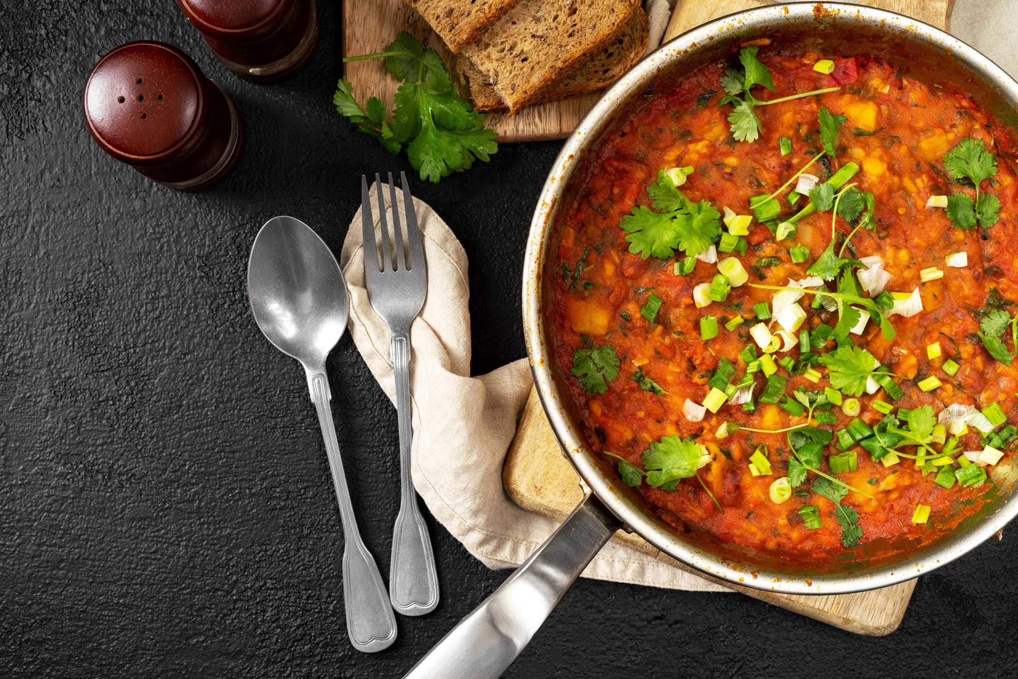 Smoky Lentil and Roasted Capsicum Stew