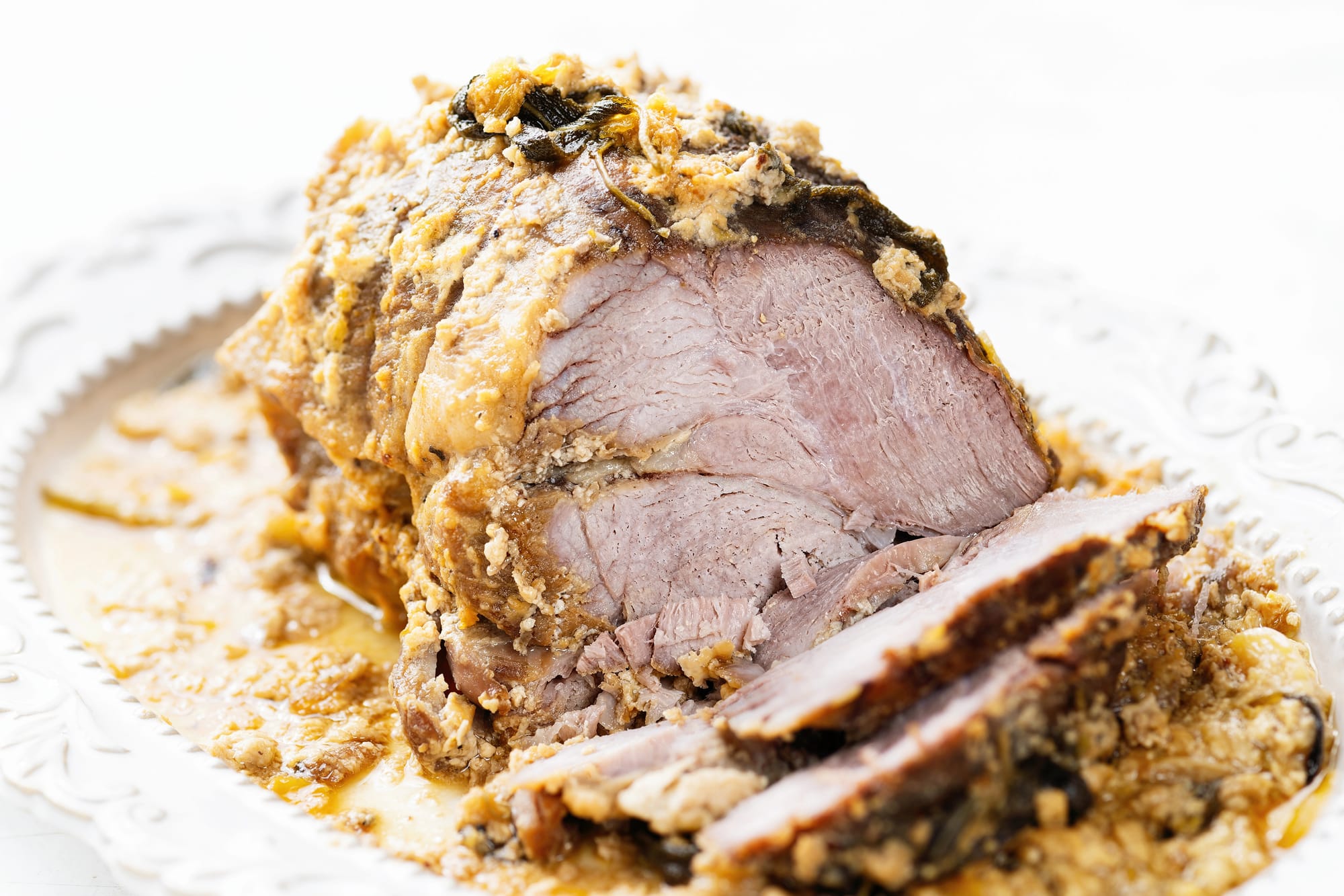 Slow-Braised Pork Shoulder with Caraway and Mustard Cream