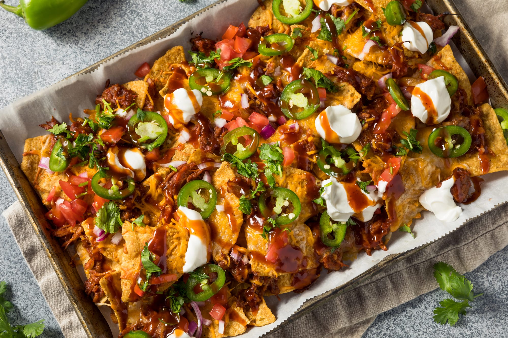 BBQ Pulled Pork Nachos