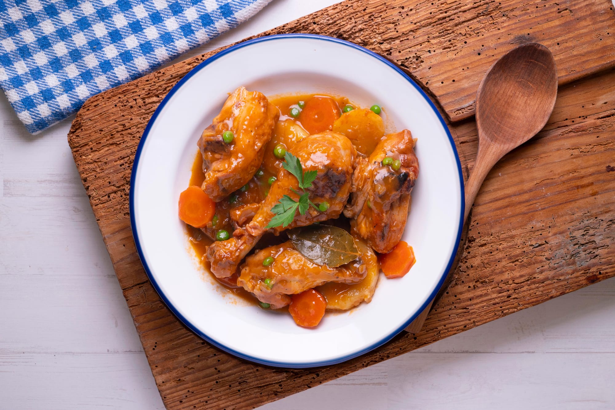 Beer and Mustard Braised Chicken Thighs