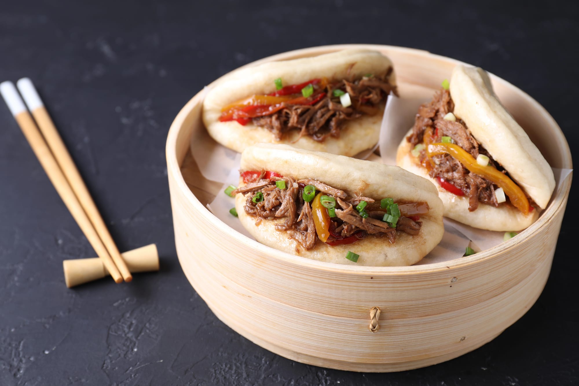 Slow-Cooked BBQ Pulled Pork Bao Buns