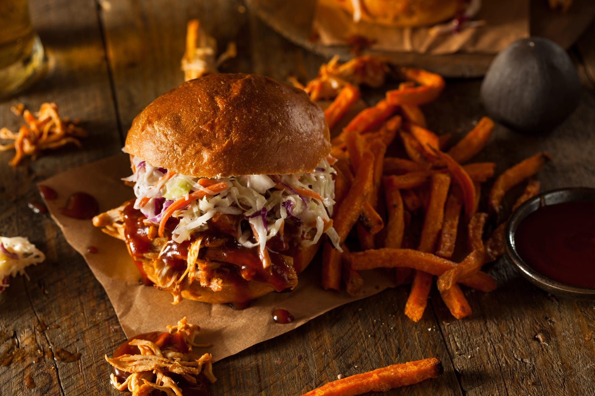 Pulled Pork Sliders with Cider Slaw