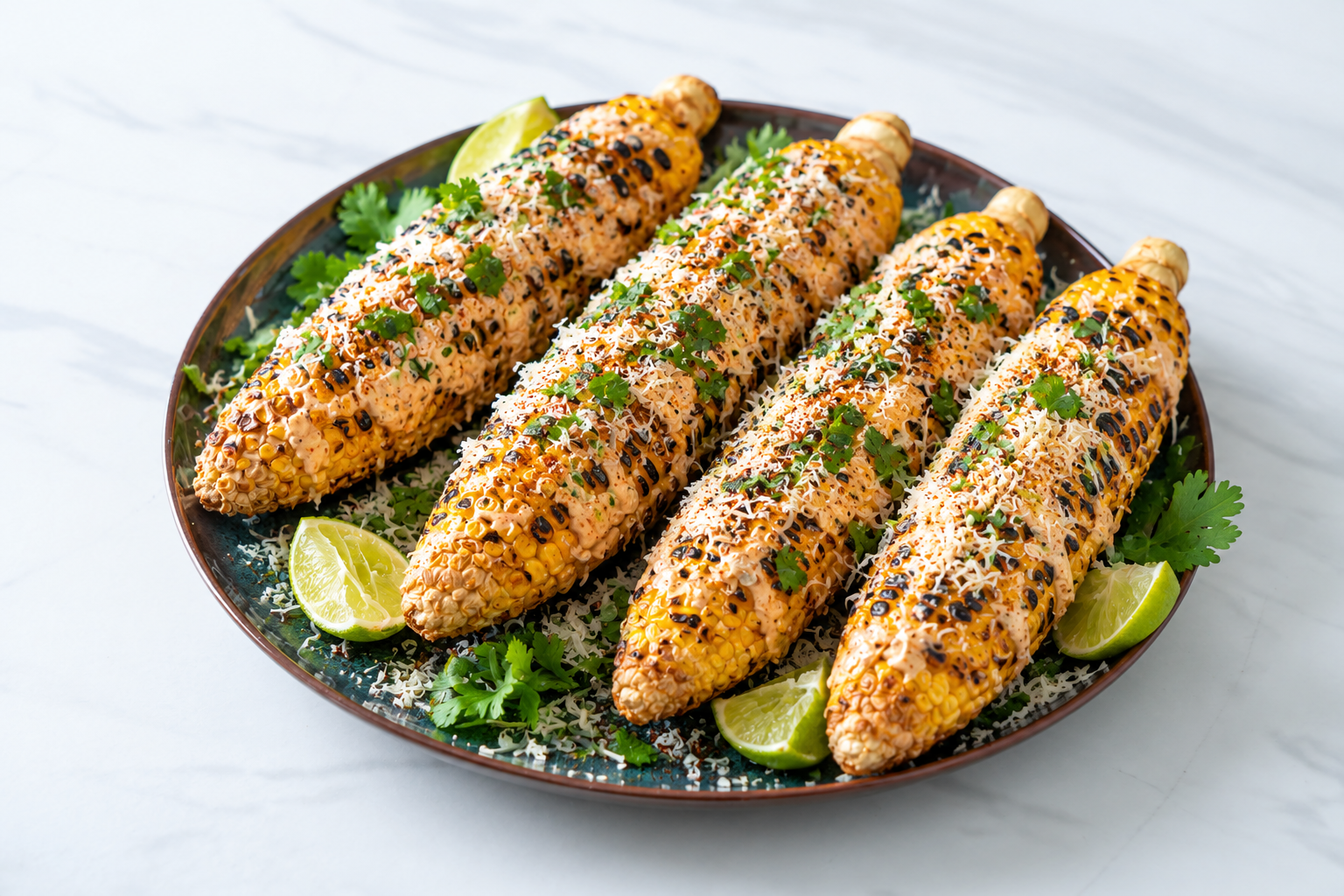 Elote-Style Grilled Corn with Chipotle Mayo