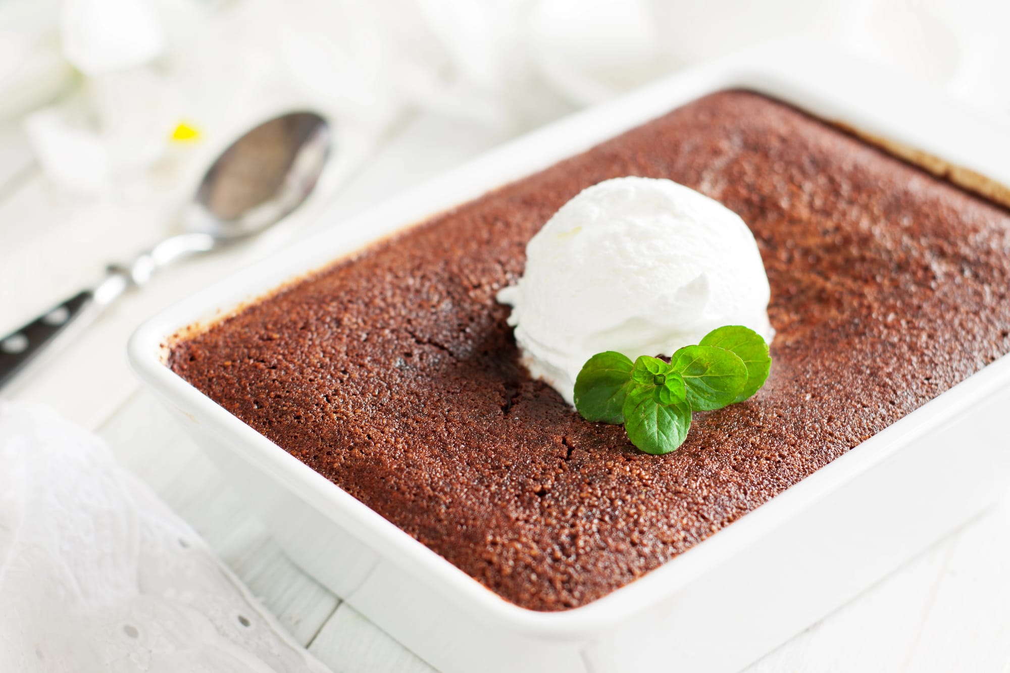 Chocolate and Espresso Self-Saucing Pudding