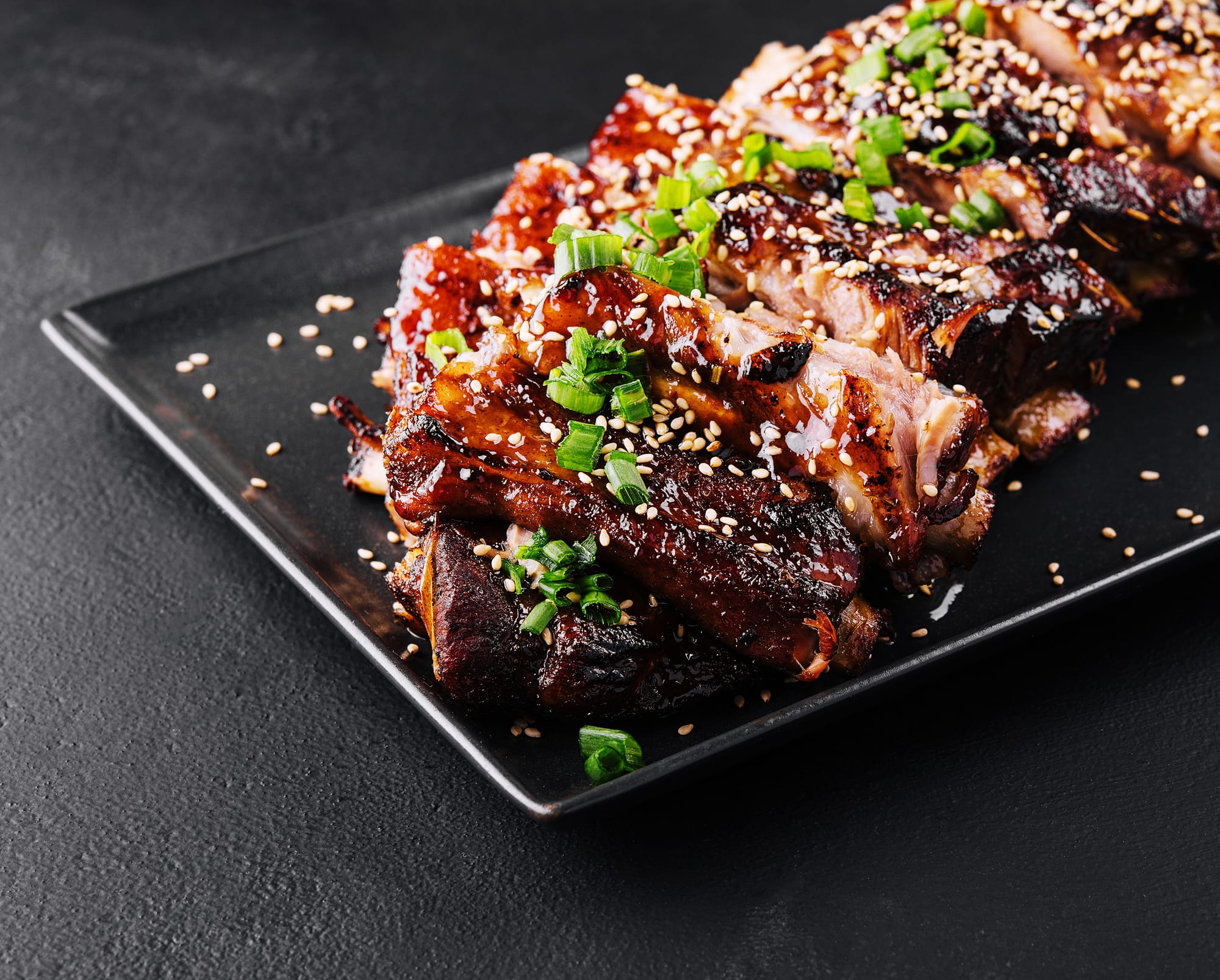 Sticky Pork Ribs with Chilli Caramel