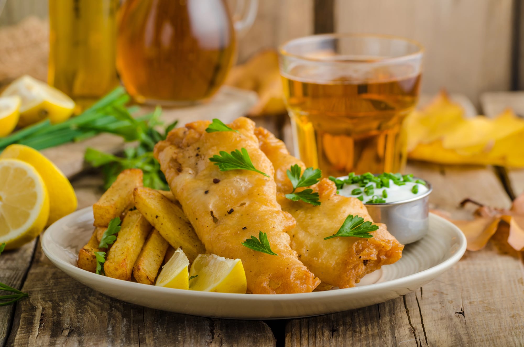 Beer-Battered Fish and Chips