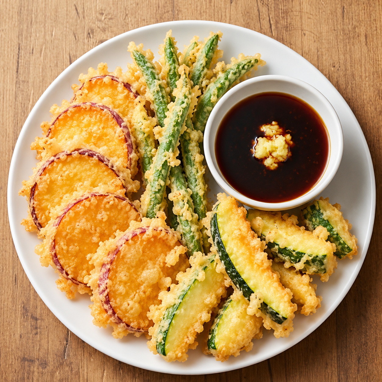 Crispy Vegetable Tempura with Dipping Sauce